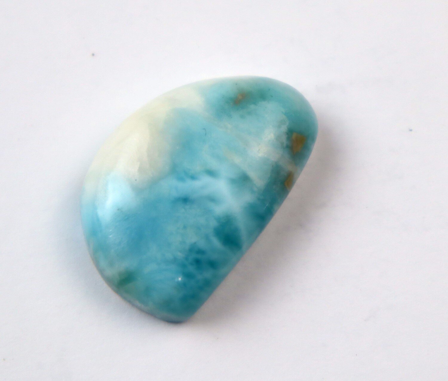 Beautiful Natural Sky Blue Larimar Half Moon Cabochon 26mm – photo 3