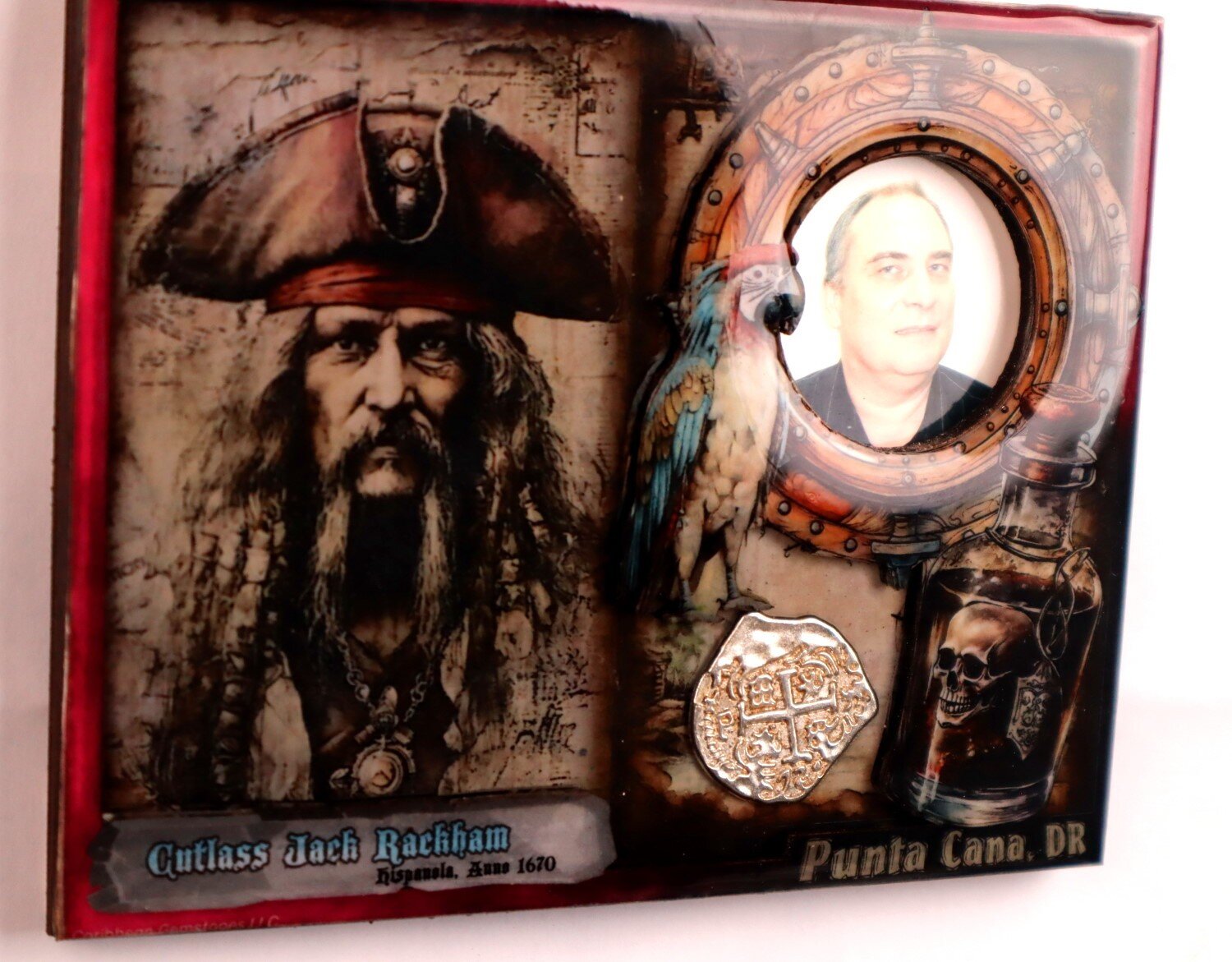 3d Pirate Souvenir Fridge Magnet & Photo Frame – Punta Cana, Dominican Republic – photo 3