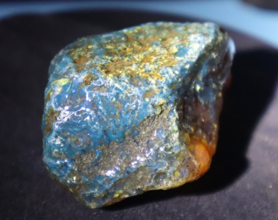 Impressive Natural Dominican Clear Light Blue Green Amber Rough Specimen 56mm 38g – photo 3