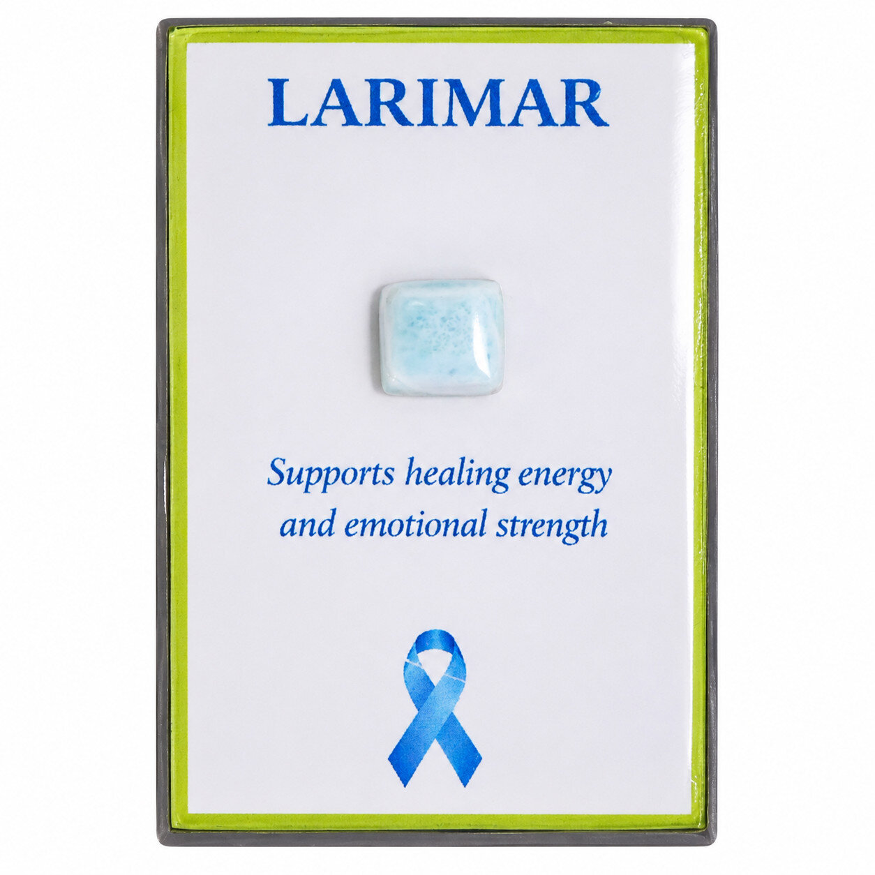 Natural Larimar Healing Magnet Genuine Dominican Stone Fridge Gift COA