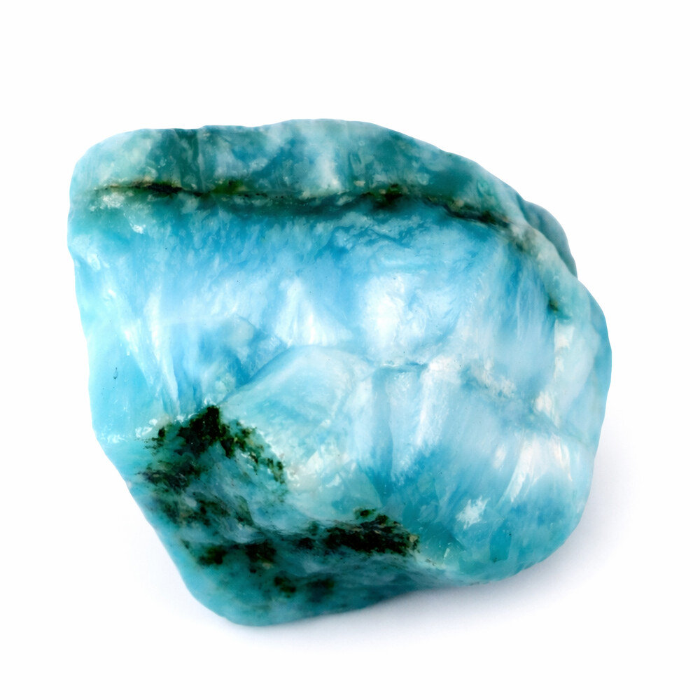 Excellent Natural Dominican Sky Blue Larimar Rough Specimen 30mm 25.5g – photo 6