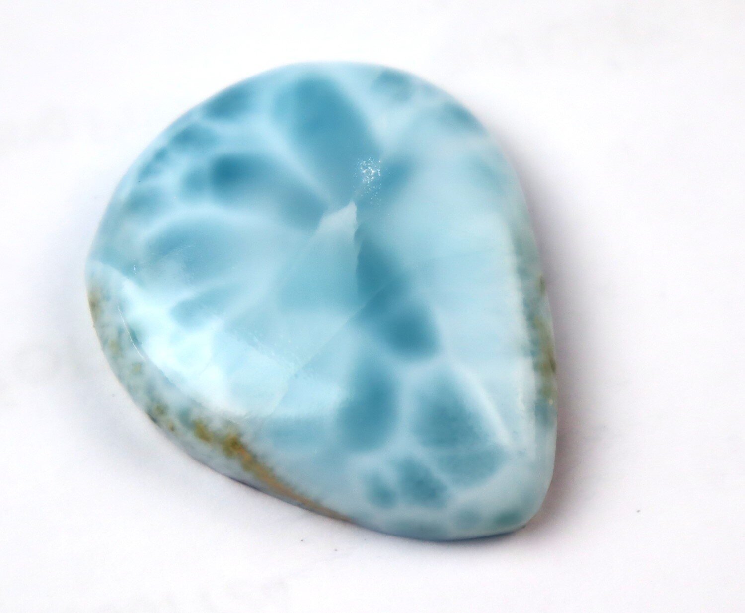 Beautiful Natural Sky Blue Larimar Cabochon 32mm – photo 6