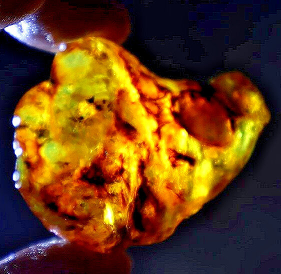 Genuine Authentic Green Blue Dominican Amber Rough Specimen Chunk 46mm 14.7g – photo 5