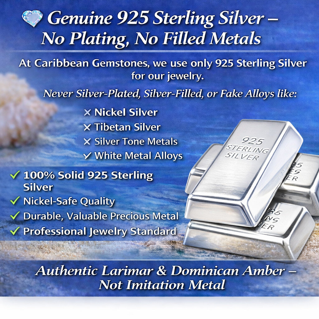 Genuine Beautiful Light Blue Larimar 925 Sterling Silver Teardrop Pendant 40mm – photo 3