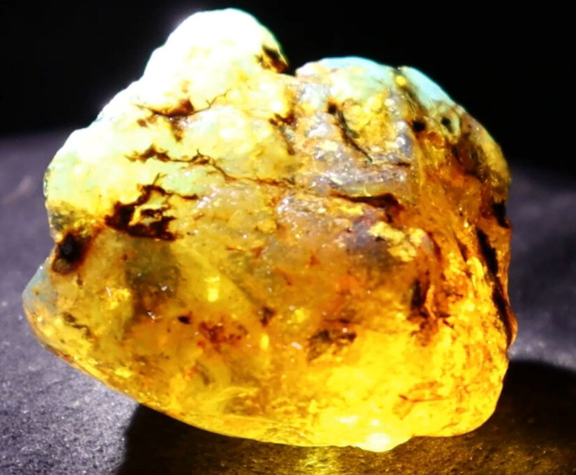 Impressive Natural Dominican Clear Green Blue Amber Rough Specimen 48mm 31g – photo 10
