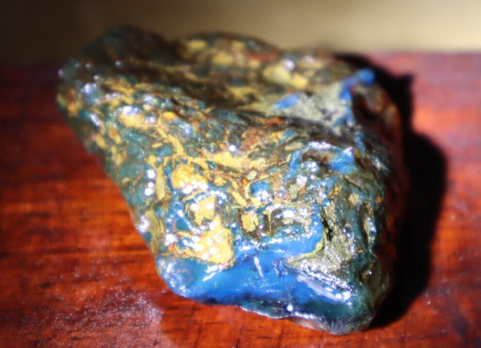 Exquisite Natural Dominican Clear Sky Blue Amber Rough Specimen 52mm 24.5g – photo 3