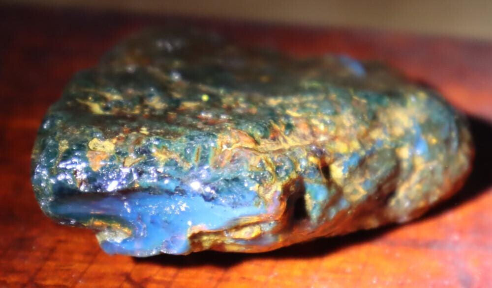 Exquisite Natural Dominican Clear Sky Blue Amber Rough Specimen 52mm 24.5g – photo 4