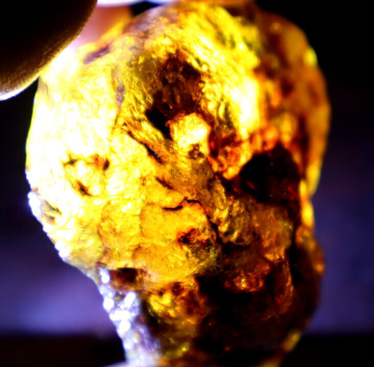 Outstanding Natural Dominican Clear Yellow Blue Amber Rough Specimen 62mm 66g – photo 11