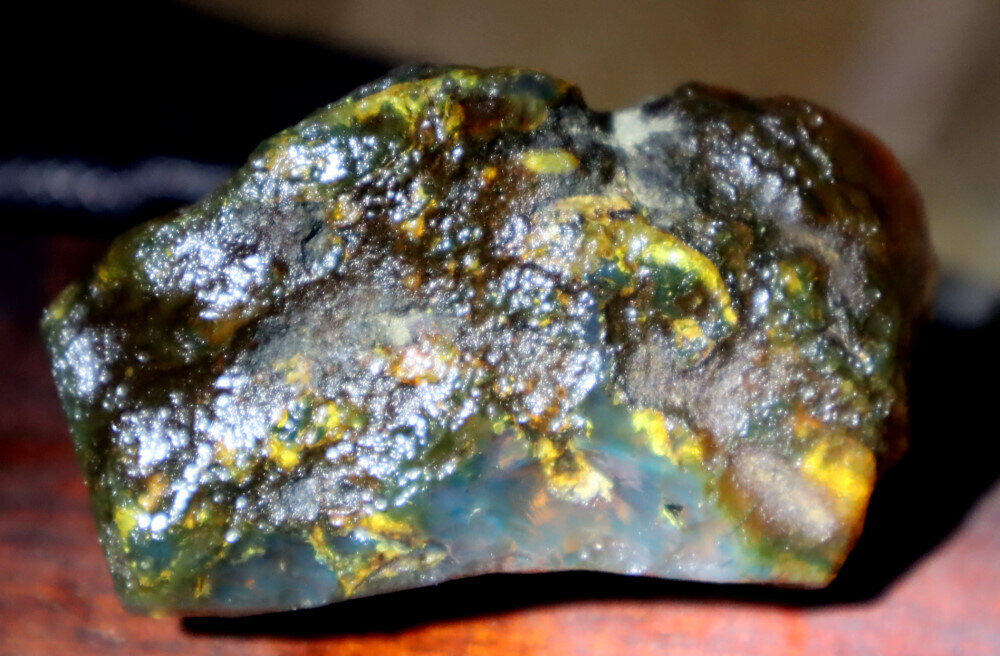 Finest Natural Dominican Crystal Clear Light Blue Amber Rough Specimen 68mm 41g – photo 8