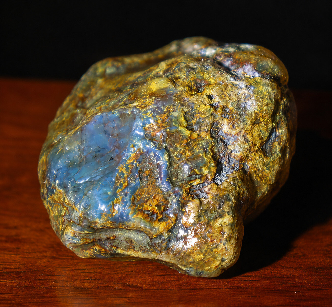 Exquisite Natural Dominican Clear Light Blue Amber Rough Specimen 46mm 22g