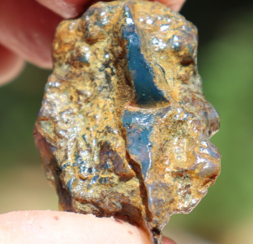Beautiful Natural Dominican Clear Sky Blue Amber Rough Specimen 43mm 8g – photo 11