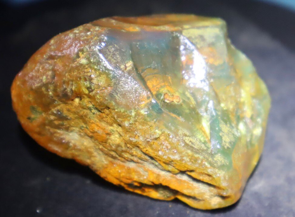 Natural Dominican Clear Yellow Light Blue Amber Rough Specimen 55mm 38g – photo 13