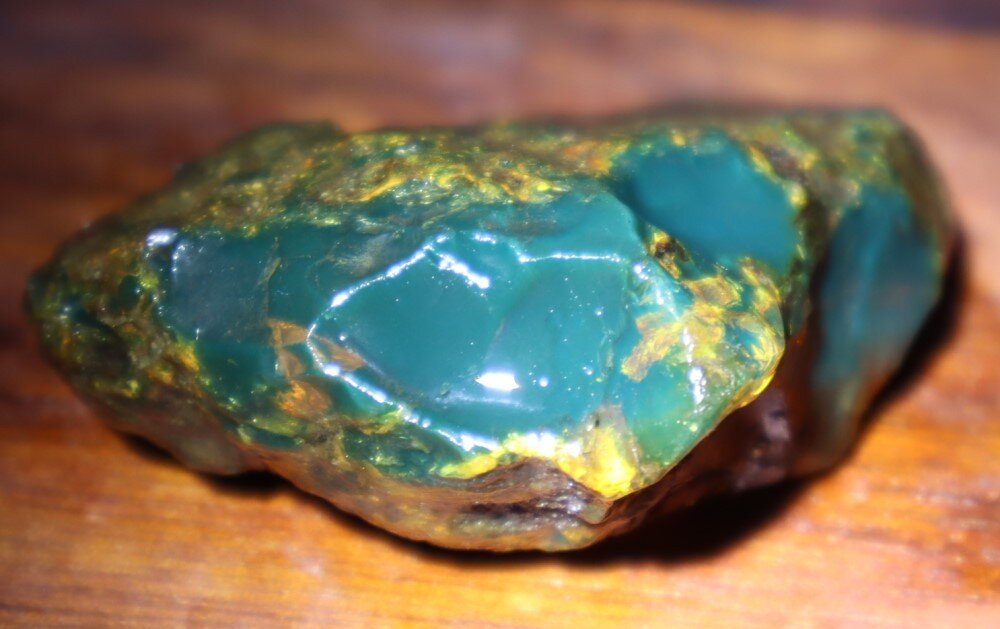 Impressive Natural Dominican Clear Volcanic Blue Amber Rough Specimen 62mm 28.5g – photo 8