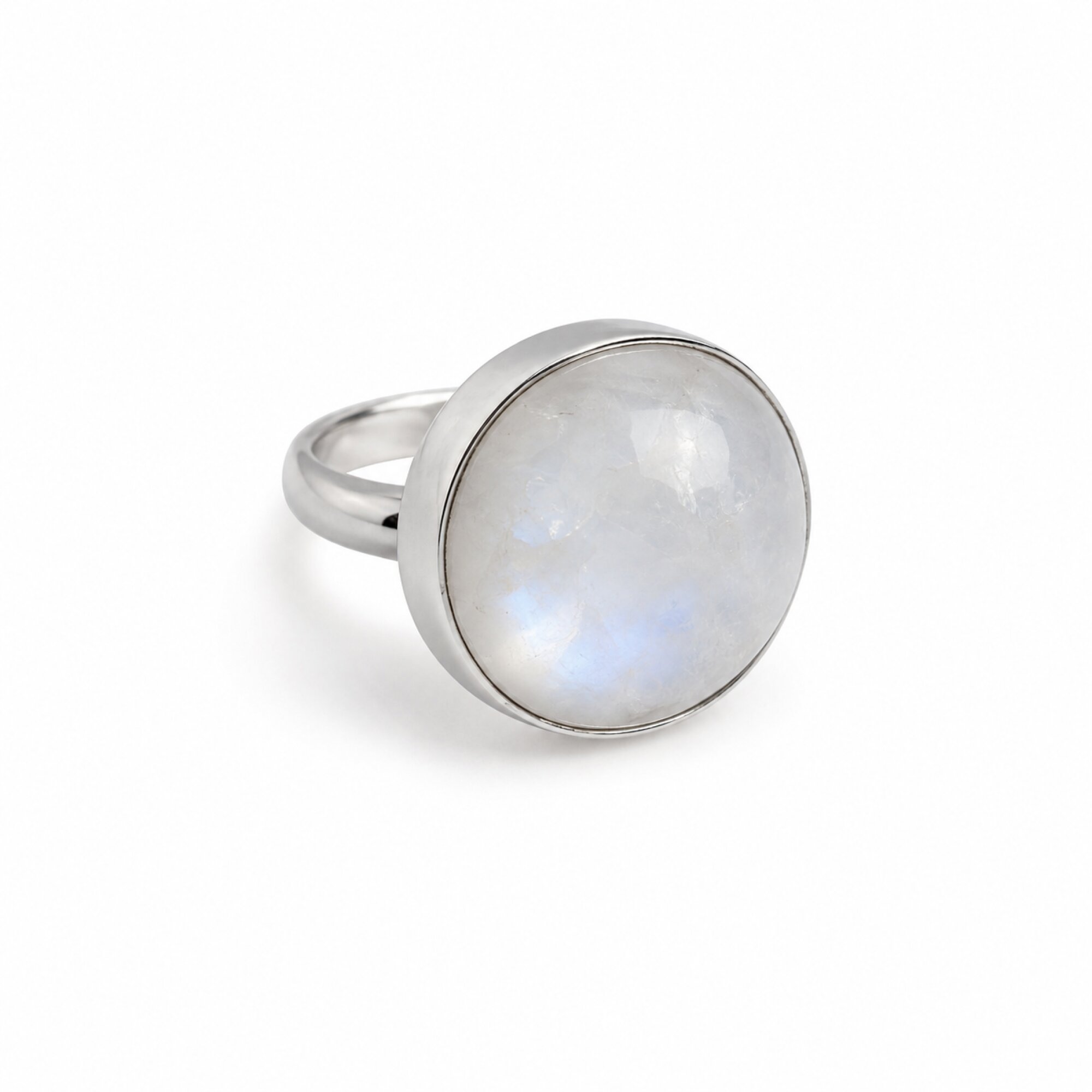 Master Crafted Purple White Moonstone 925 Sterling Silver Ring #8.25 – photo 4