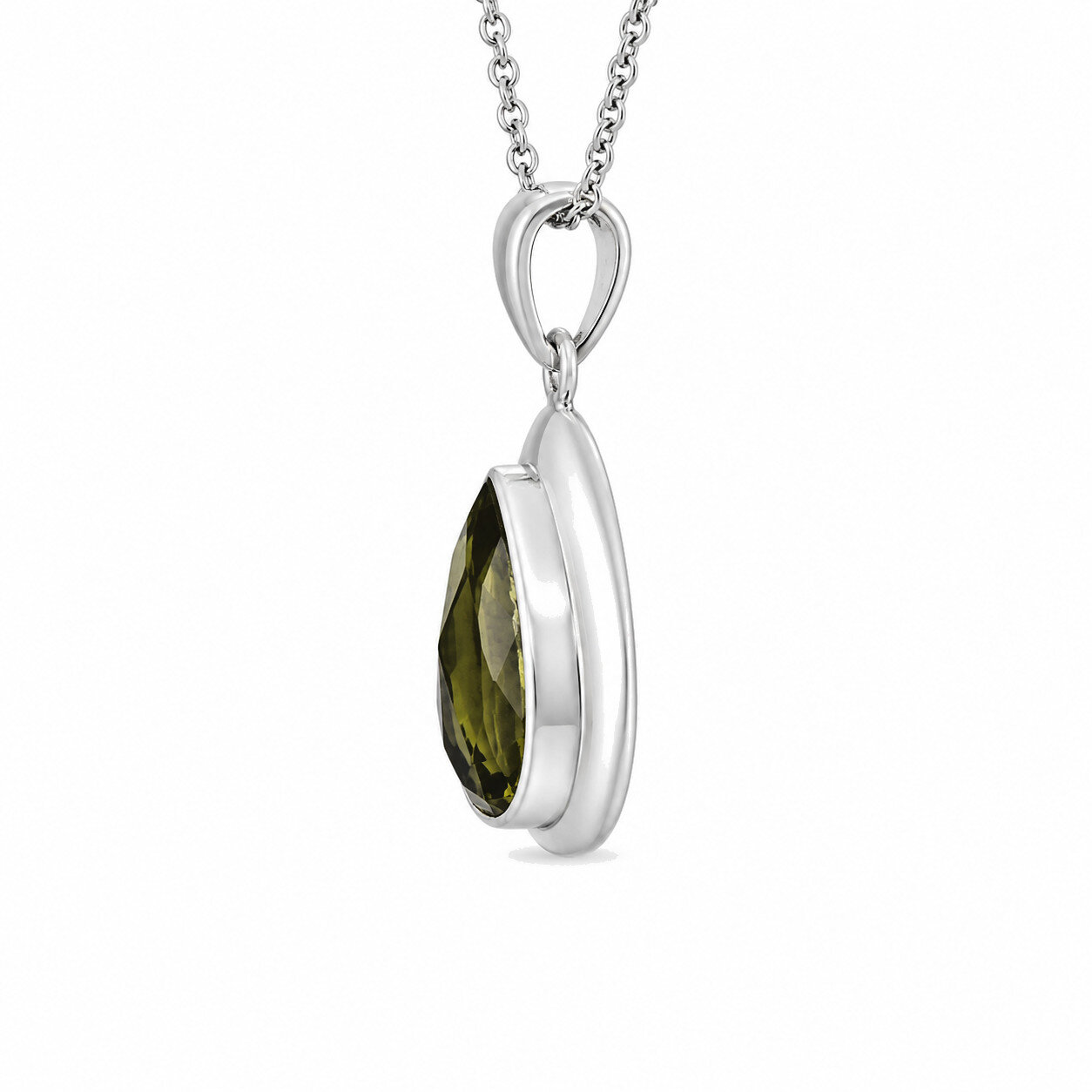 Handcrafted Natural Brown Greenish Yellow Smoky Quartz 925 Sterling Silver Pendant 38mm – photo 3