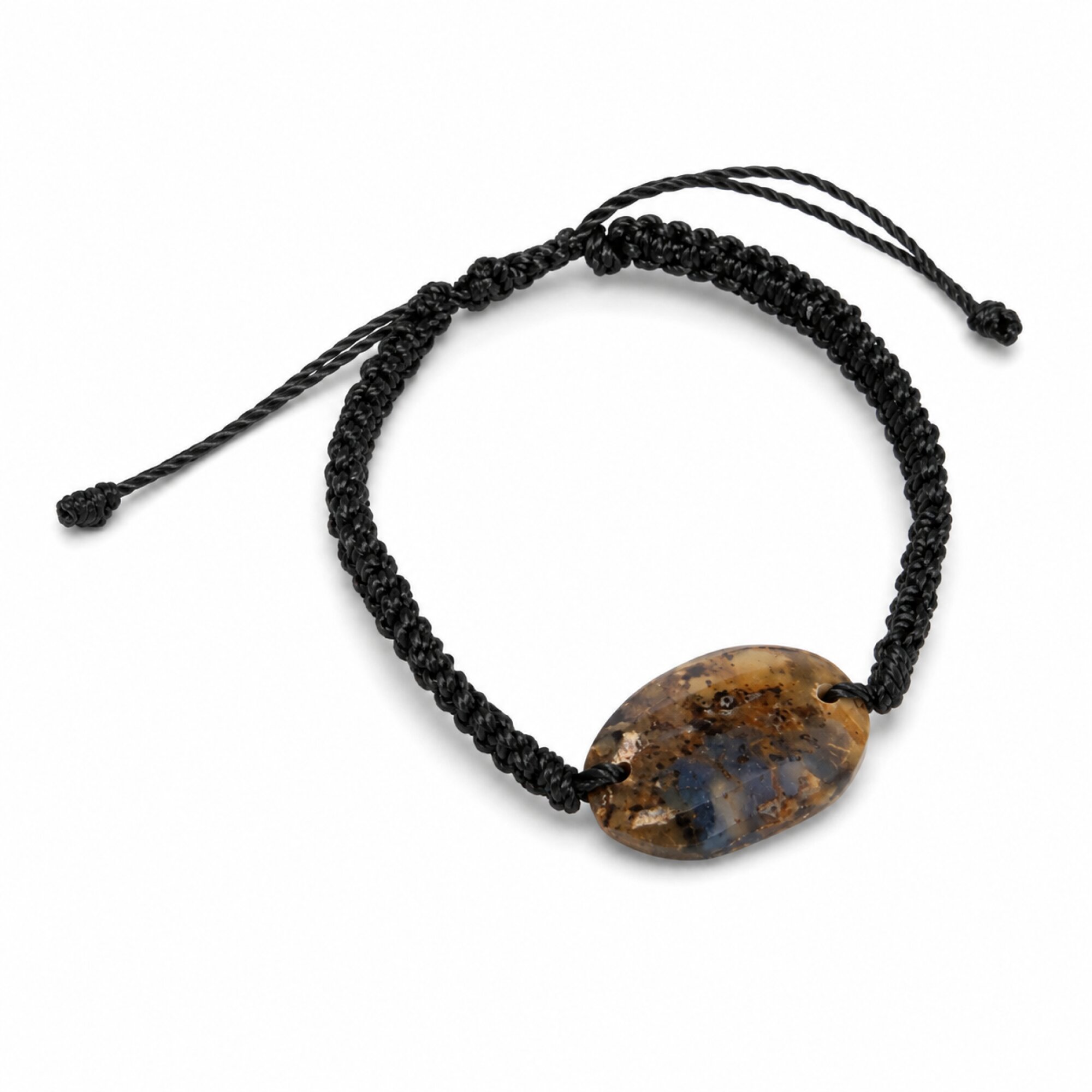 Artisan Crafted Translucent Dark Blue Dominican Amber Bracelet – photo 4