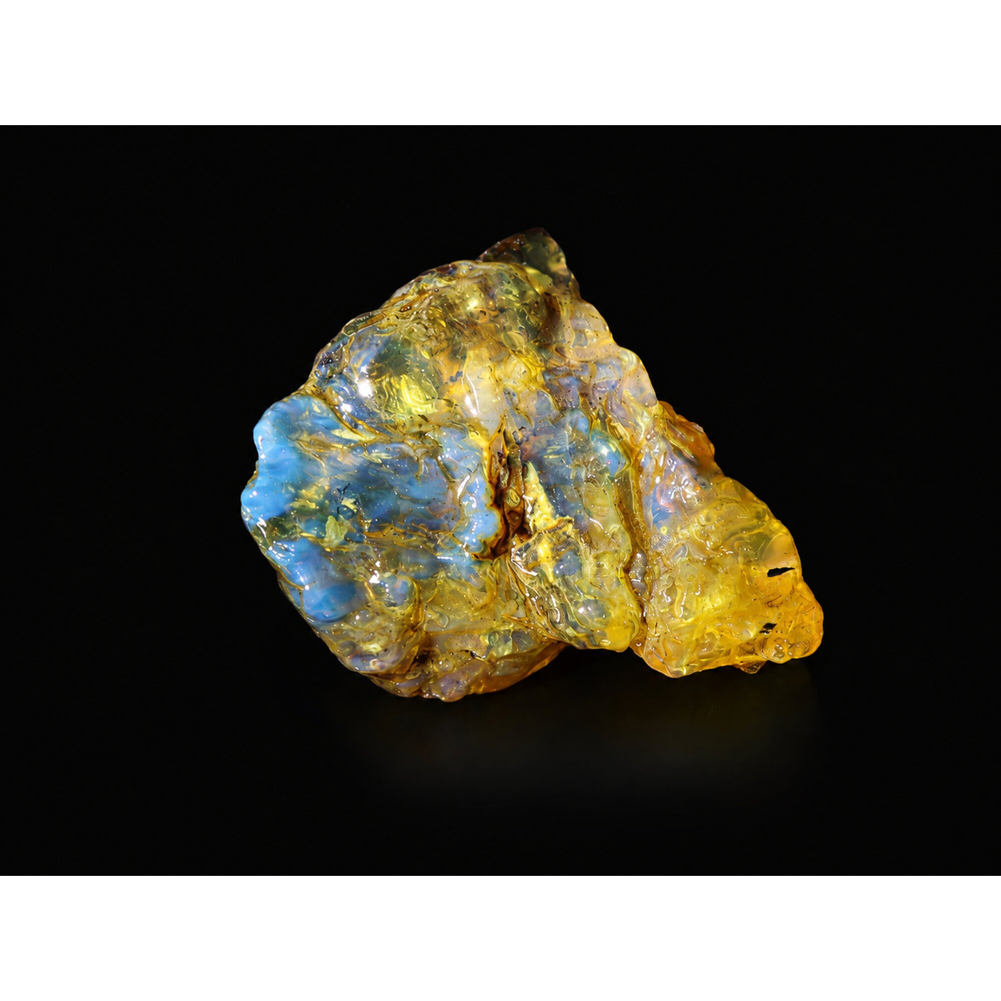 Raw Beauty Clear Sky Blue Dominican Amber Natural 45mm 15.5g – photo 2