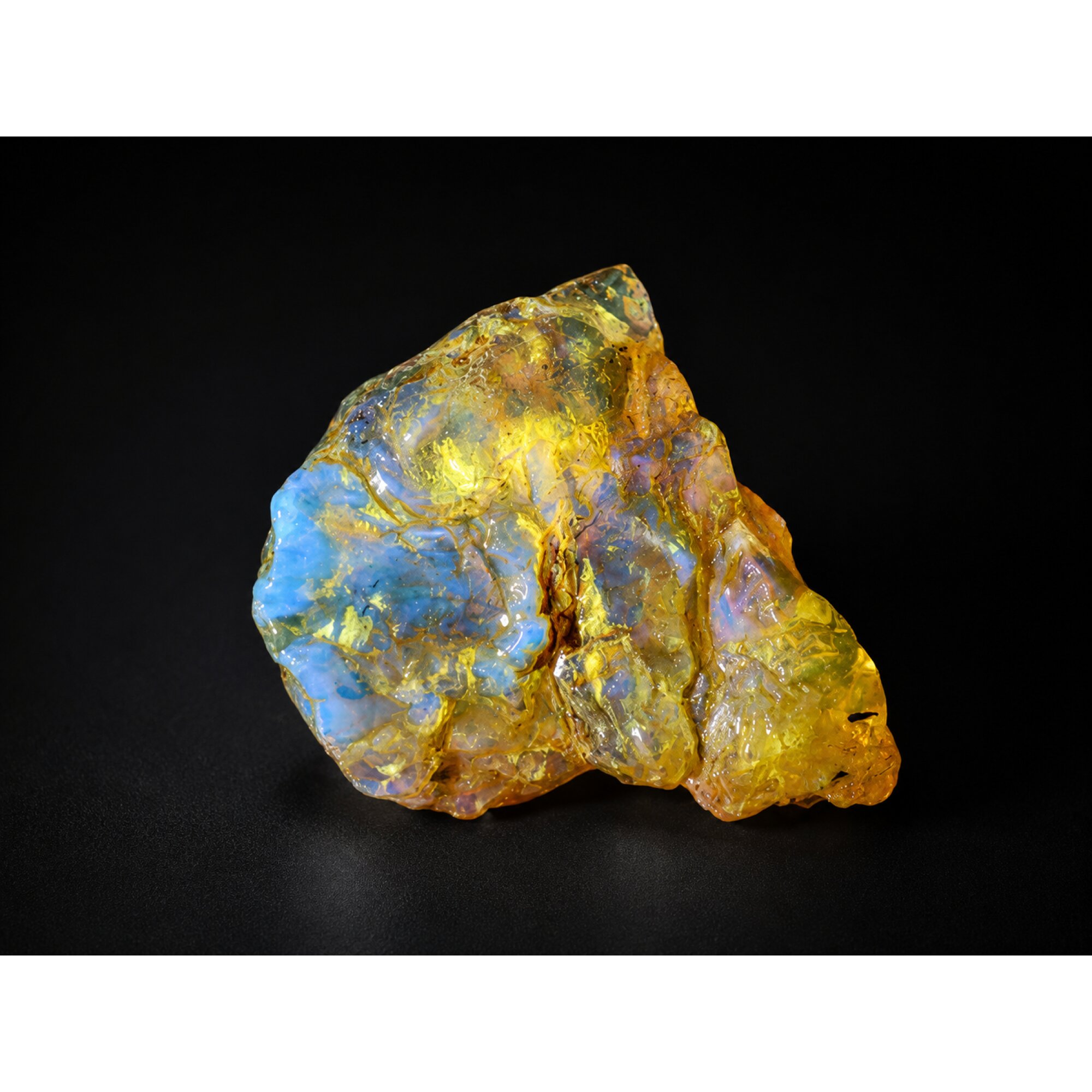 Raw Beauty Clear Sky Blue Dominican Amber Natural 45mm 15.5g – photo 10