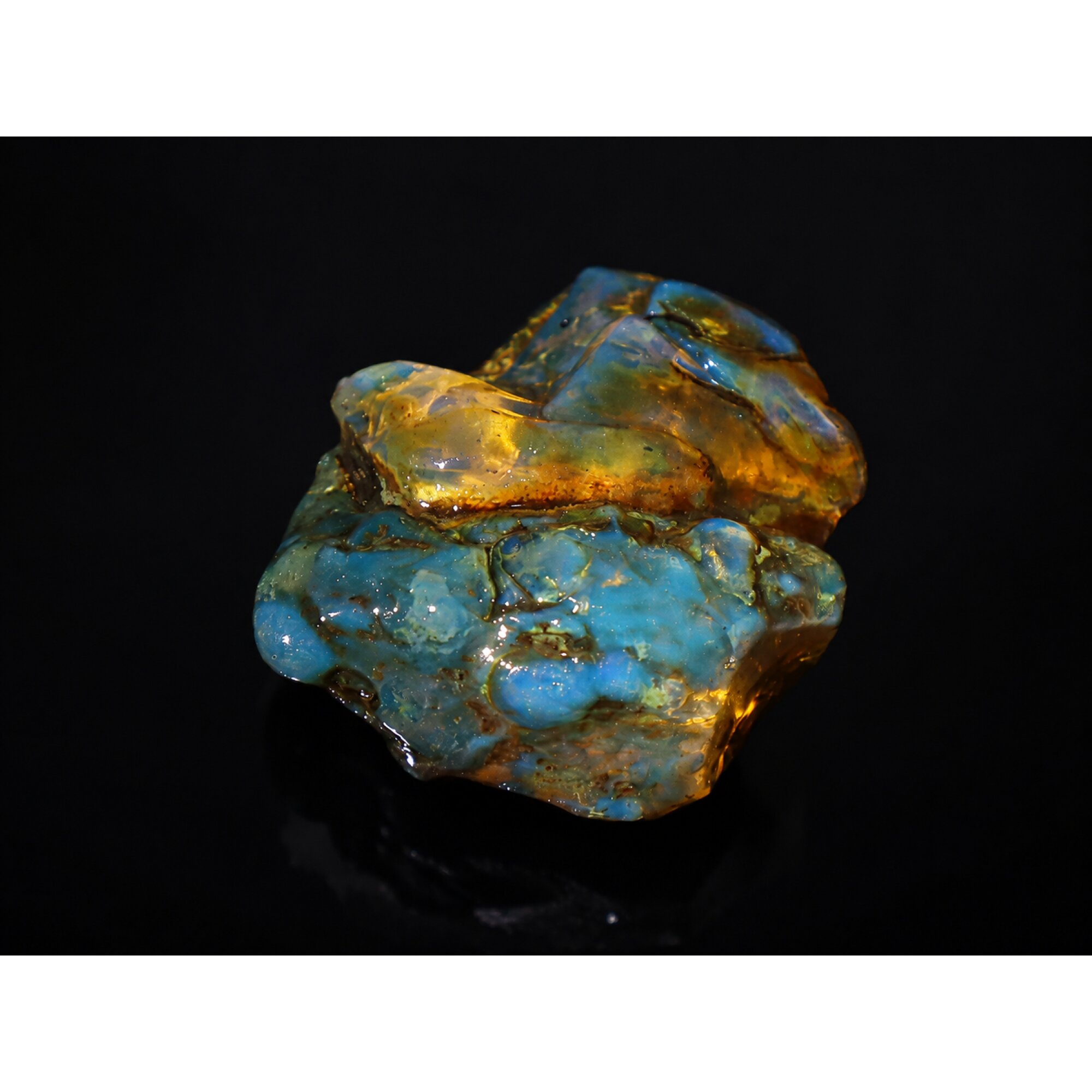 Pure Natural Clear Sky Blue Dominican Amber Stones 55mm 23.2g – photo 9