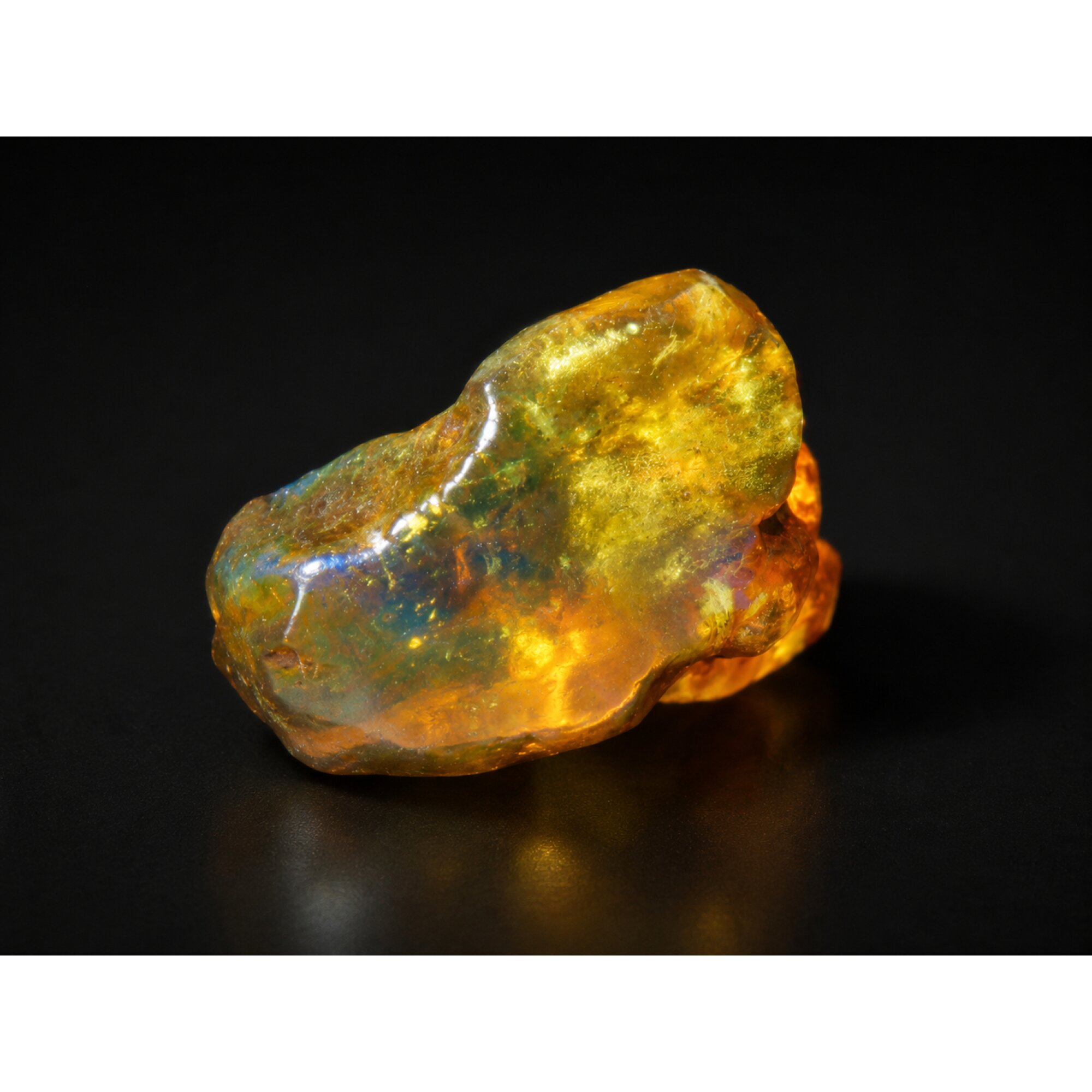 Clear orange Natural Dominican Amber rough Specimen 37 mm – photo 2