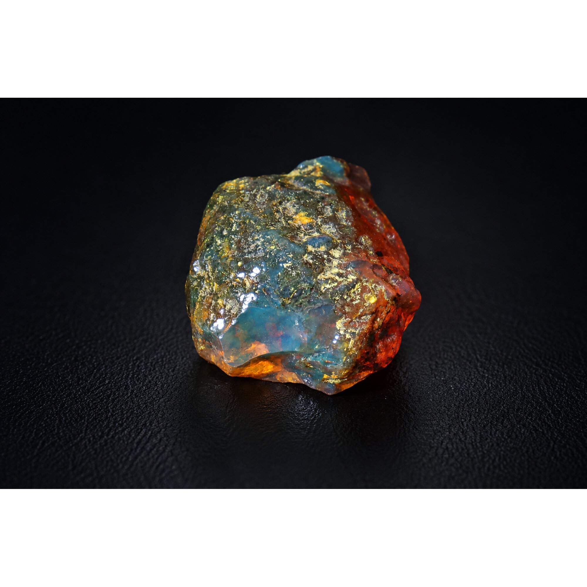 Clear sky blue Natural Dominican Amber rough Specimen 44 mm – photo 4