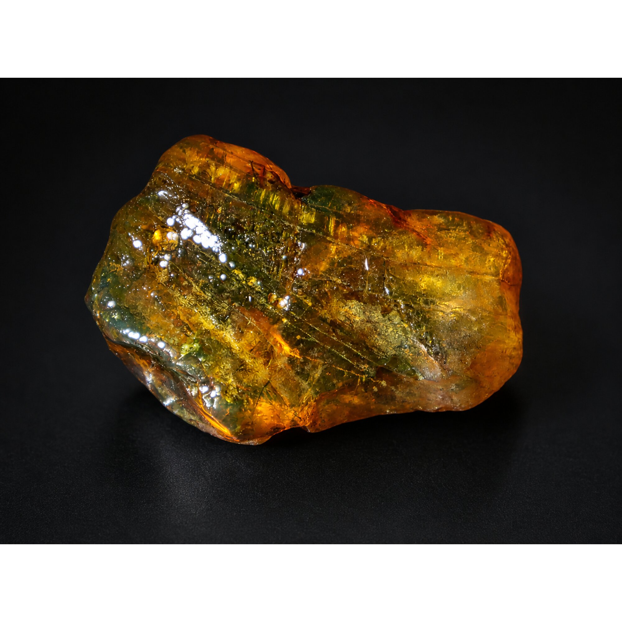Clear deep yellow Natural Dominican Amber rough Specimen 46 mm – photo 6