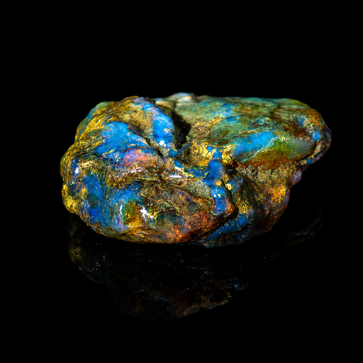 Rare Clear Quality Dominican Blue Amber Rough Specimen Chunk 64mm 41.7g – photo 6