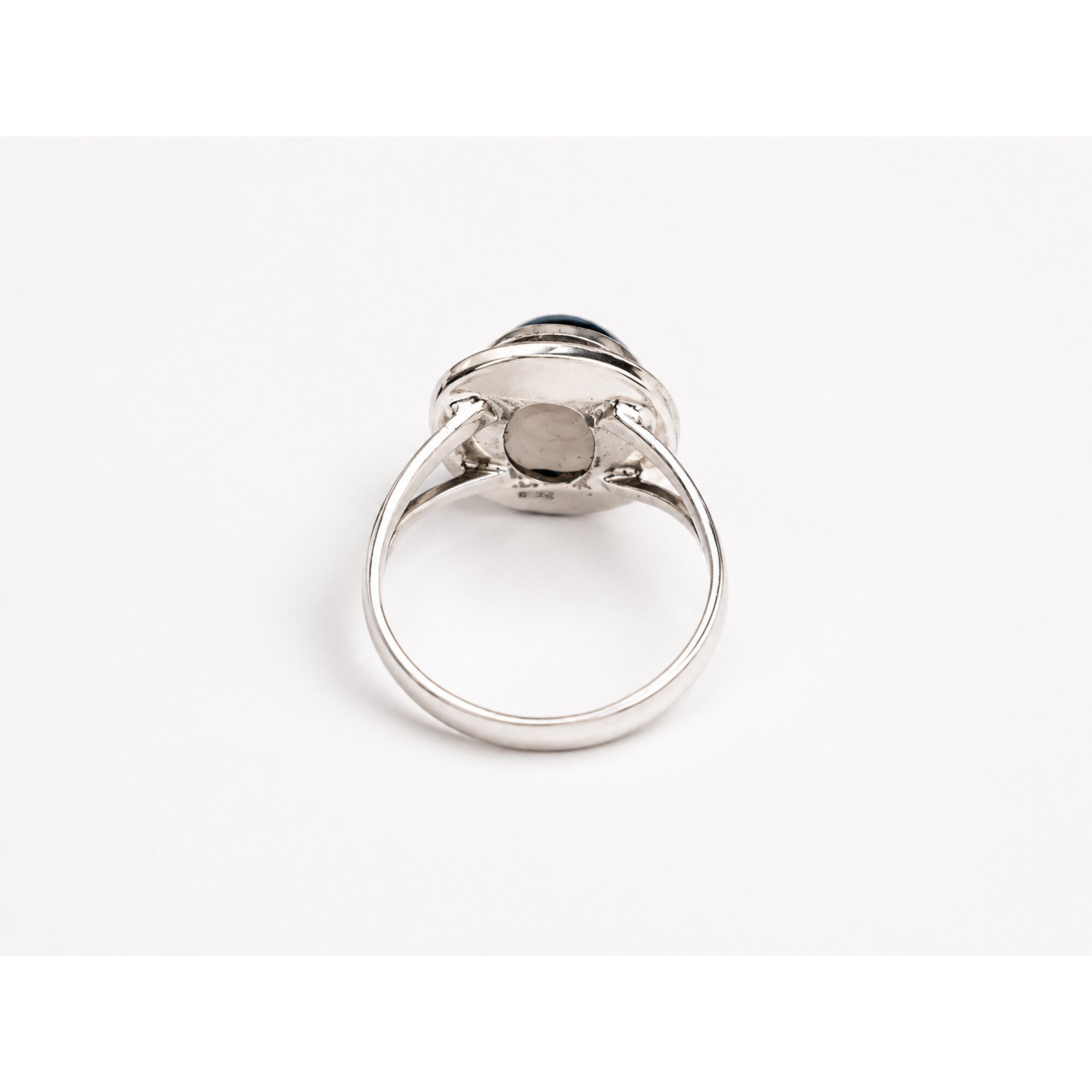 Clear light brown Natural Smoky Quartz oval 925 Sterling Silver Ring Size 8.50 – photo 3