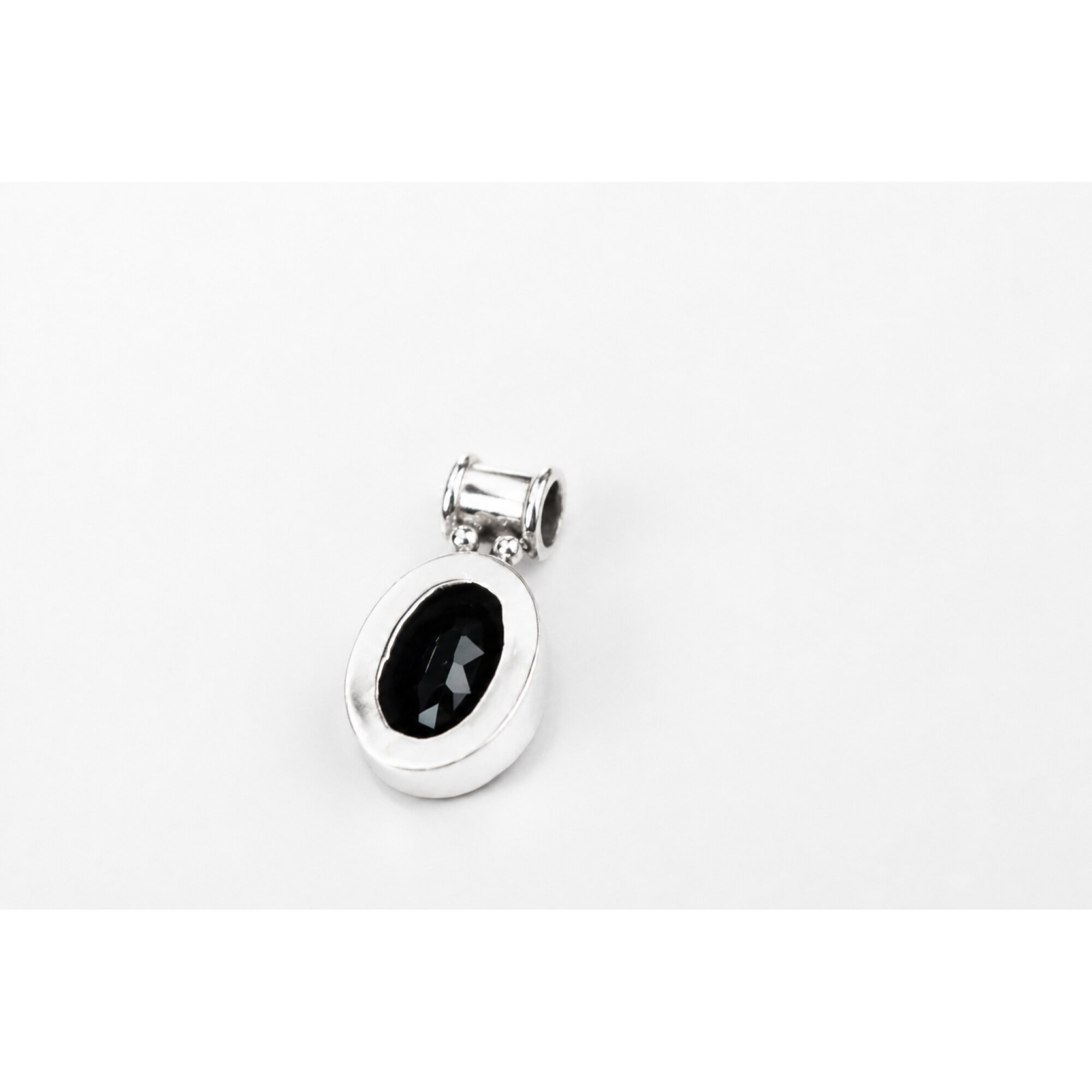 Clear dark purple Natural amethyst oval 925 Sterling Silver Pendant 30 mm – photo 7