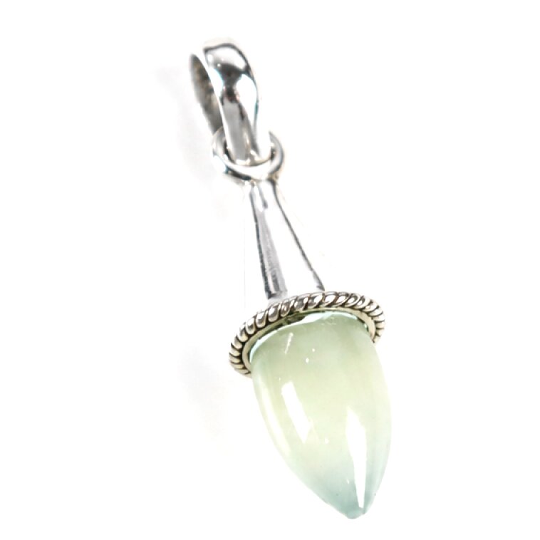 Clear light blue green Natural Aquamarine teardrop 925 Sterling Pendant 40 mm – photo 4