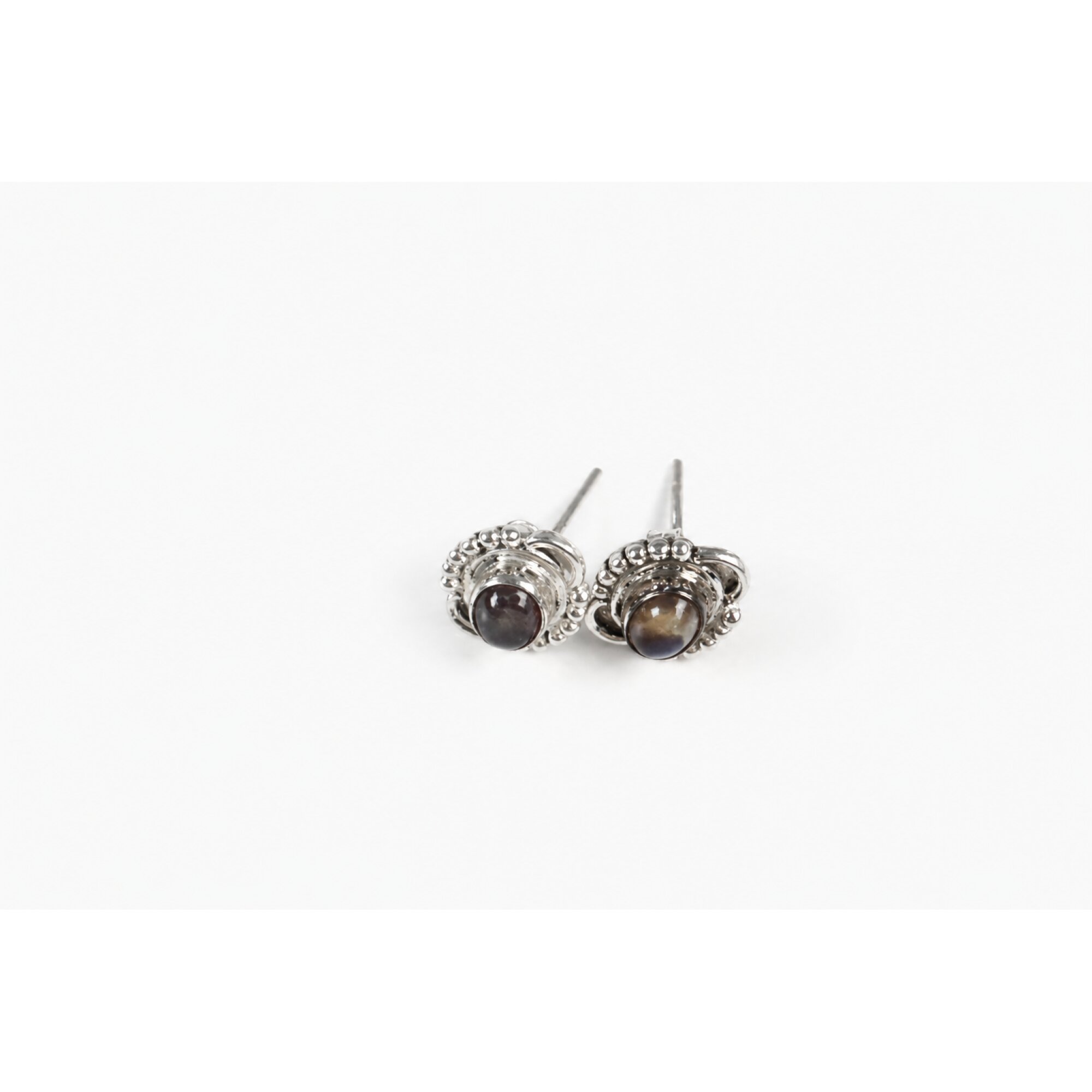 green blue Labradorite oval 925 Sterling Silver Earrings 13 mm – photo 6