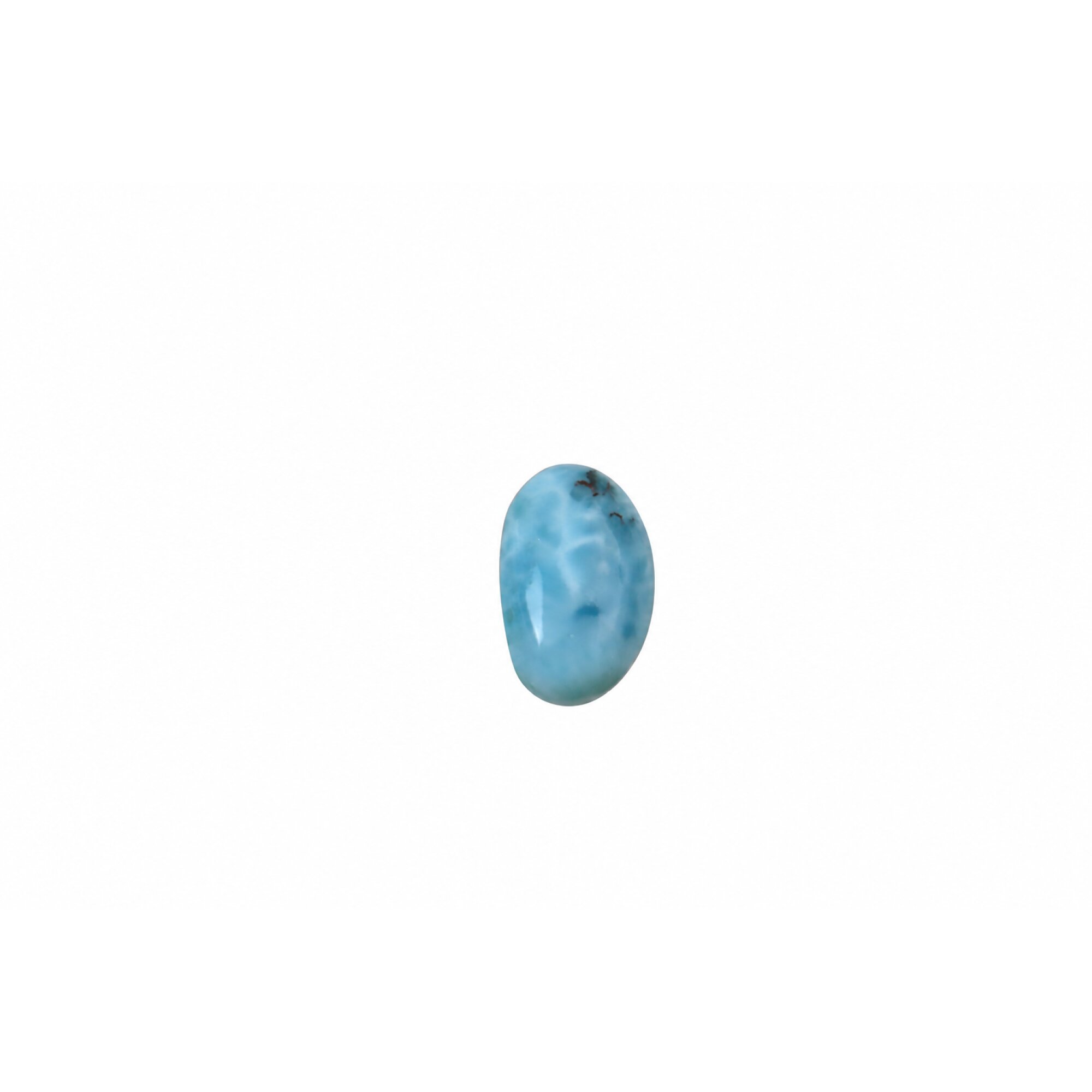 Genuine Sky Blue Larimar Oval Stone 17mm – photo 2