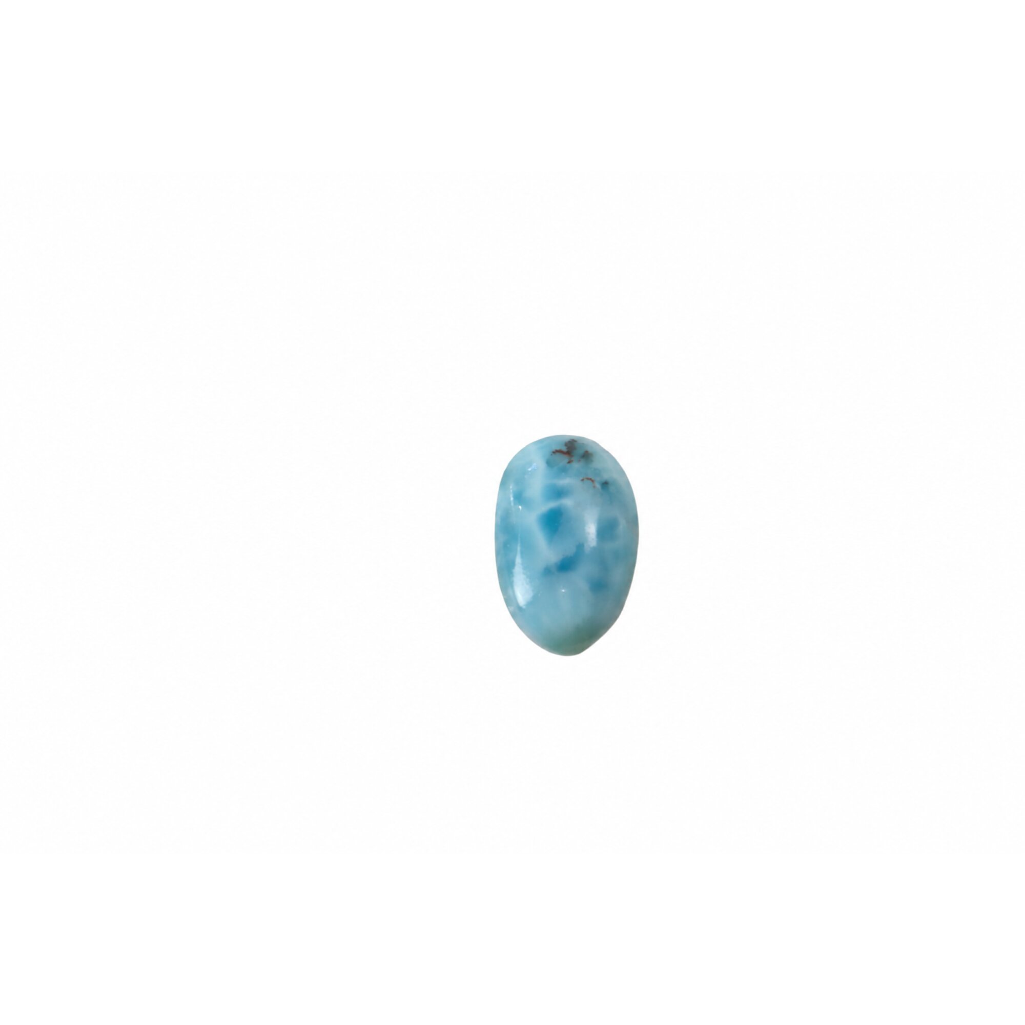 Genuine Sky Blue Larimar Oval Stone 17mm – photo 3
