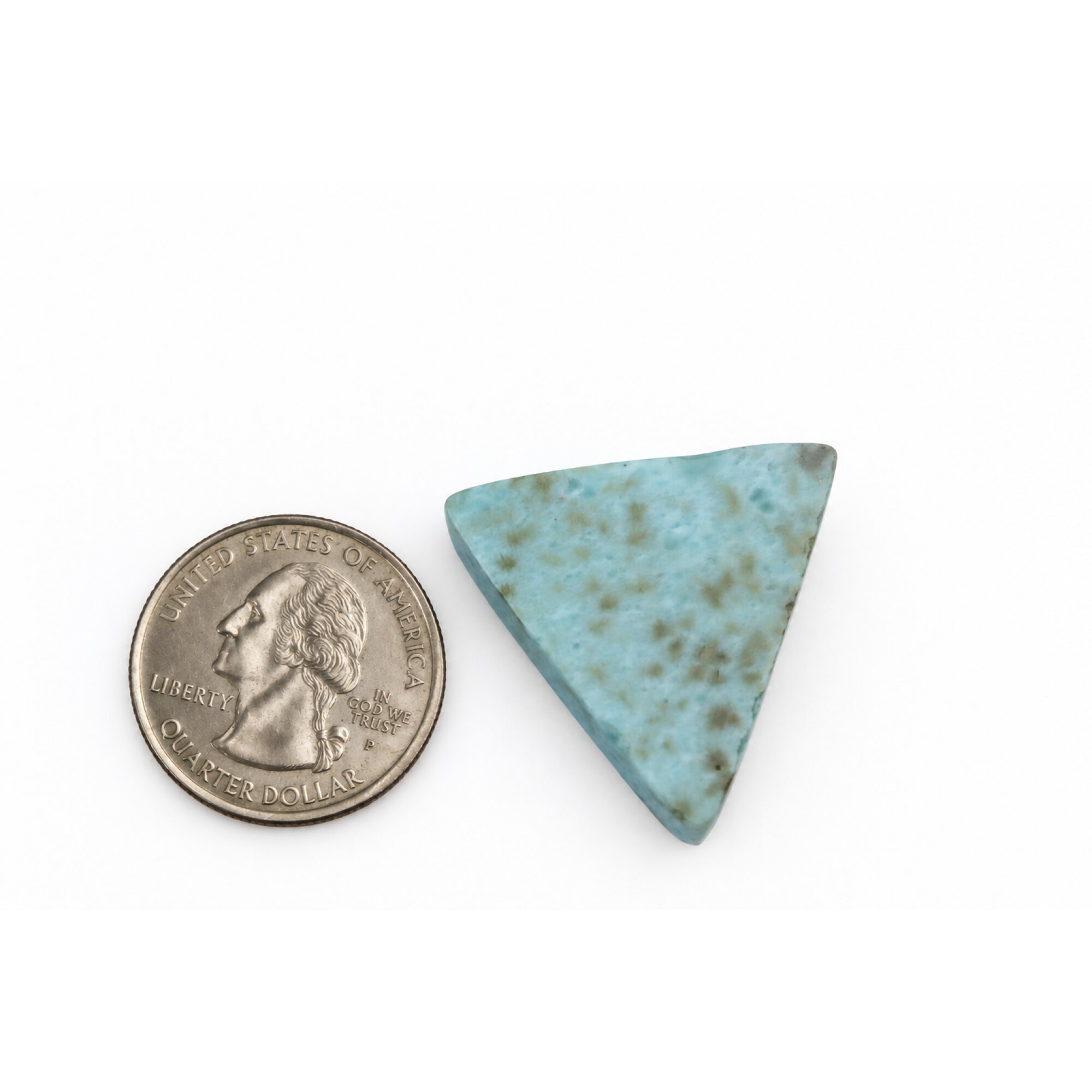 Genuine Handcrafted Polished: Natural Dominican Larimar Cabochon 28mm – photo 4