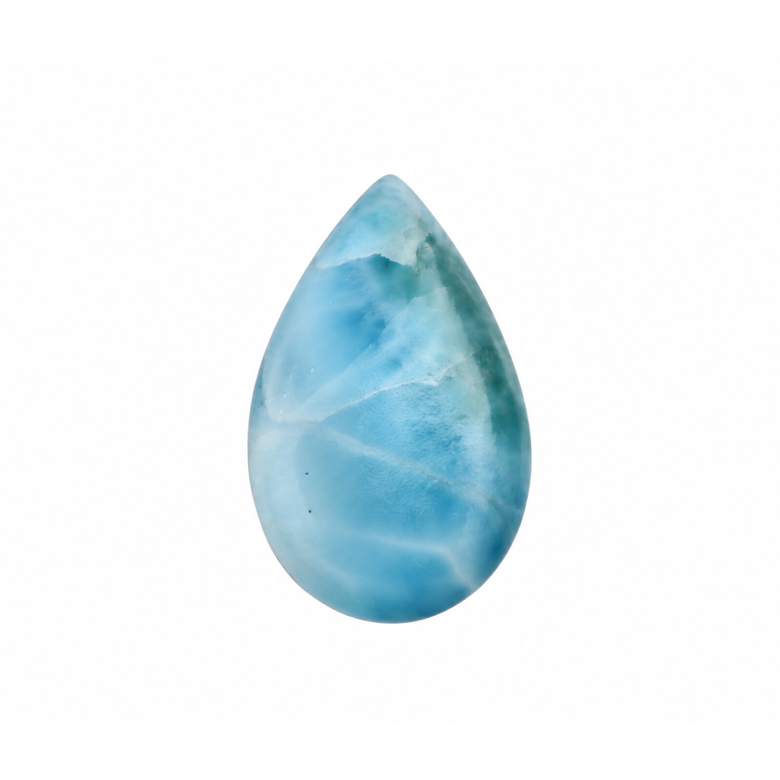 Artisan Crafted ocean blue larimar Polished 32mm