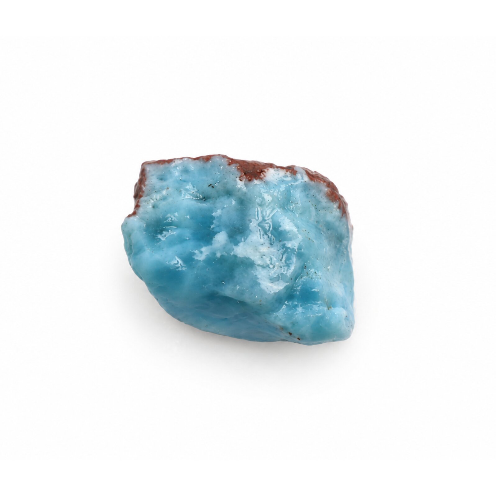 Natural sky blue rough Dominican Larimar 27mm