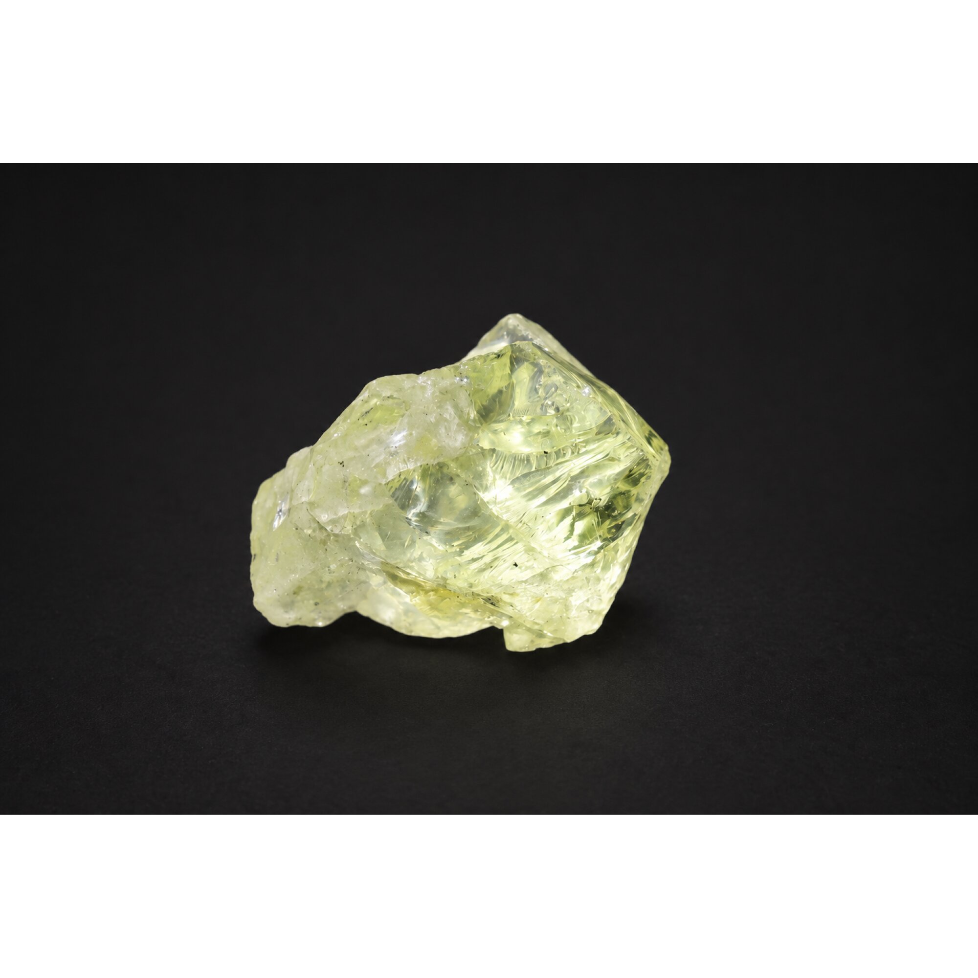 Genuine yellow green quartz / prasiolite raw specimen 30mm – photo 7