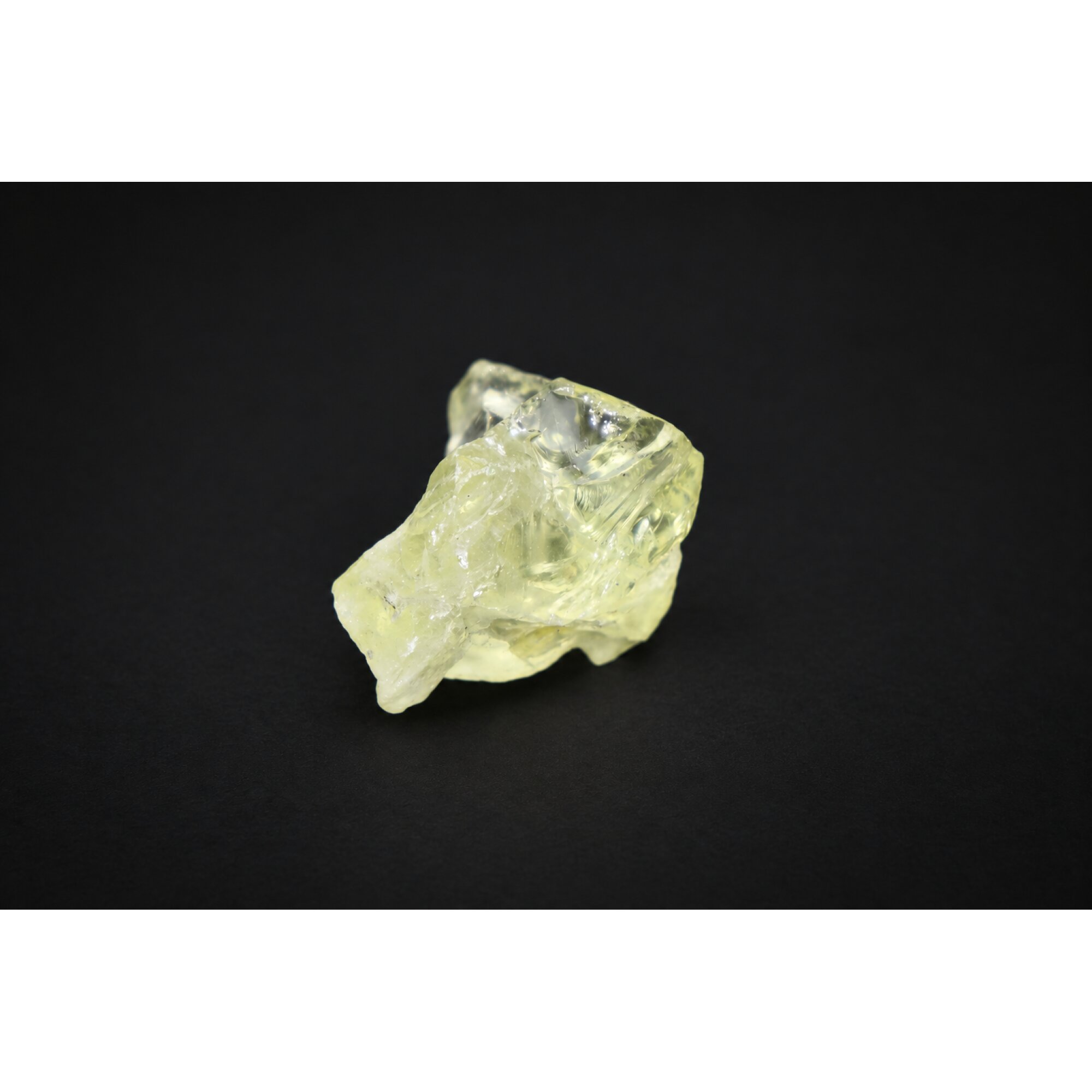 Genuine yellow green quartz / prasiolite raw specimen 30mm – photo 9