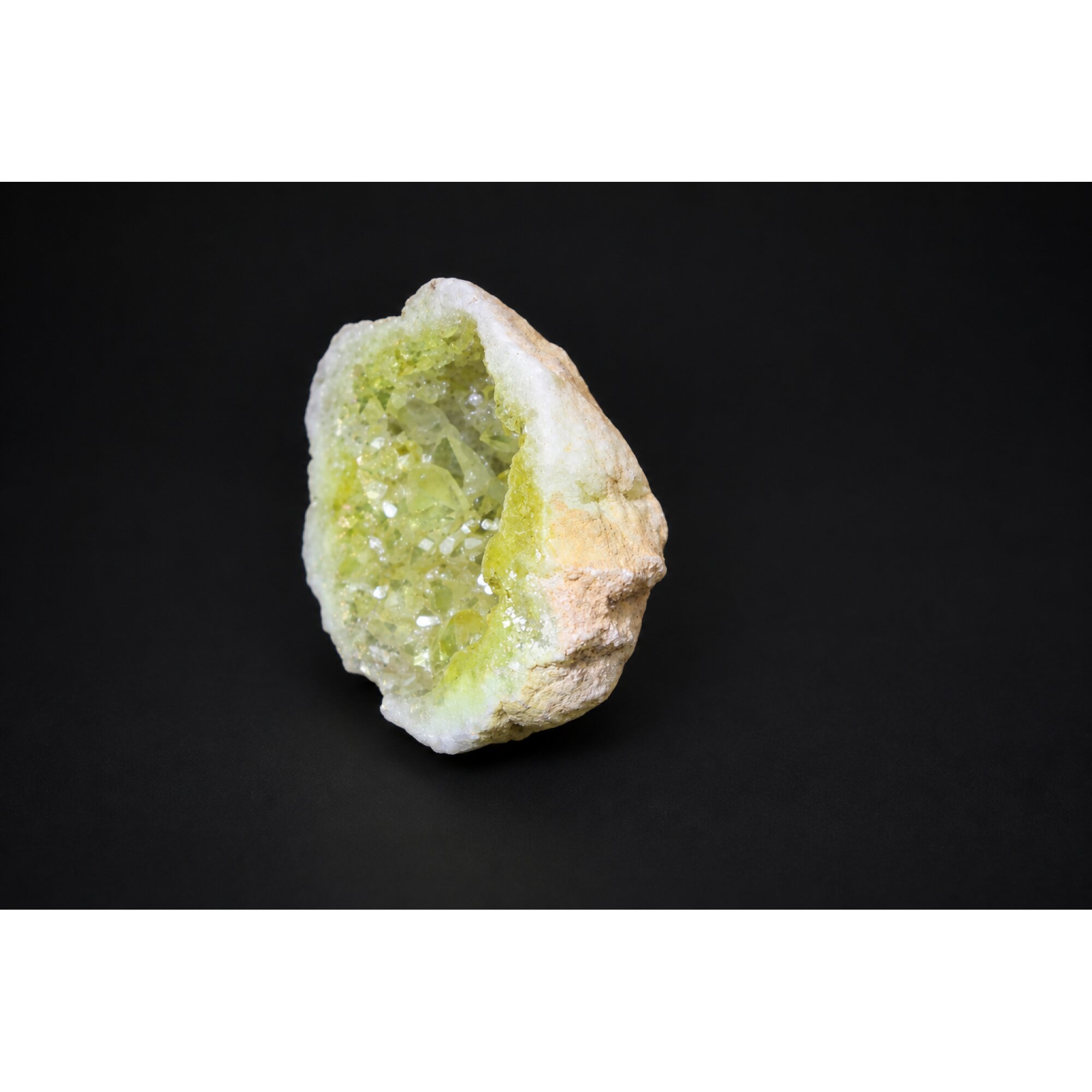 Genuine yellow citrine druzy raw specimen 43mm – photo 7