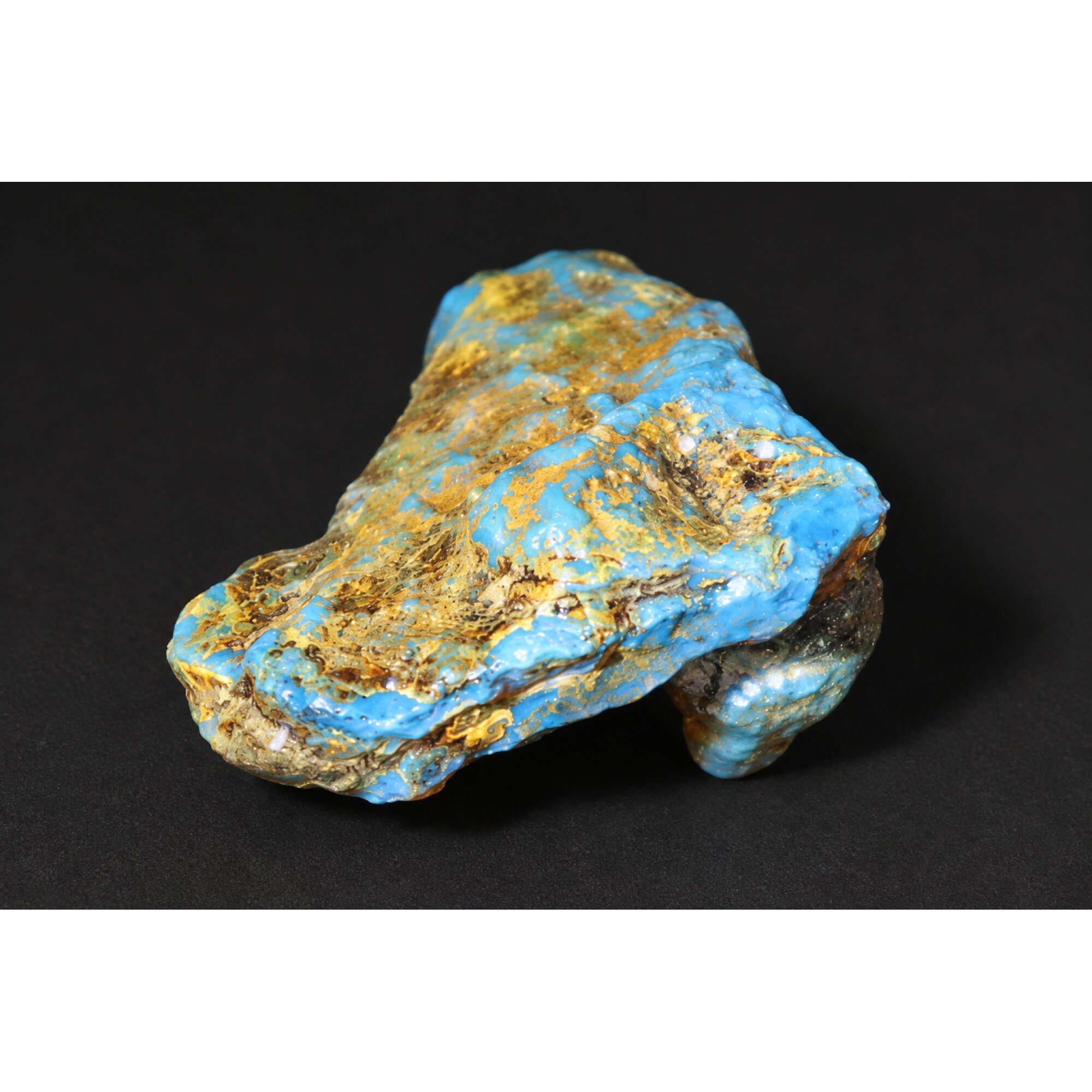 Authentic sky blue rough specimen Dominican amber 44mm – photo 10