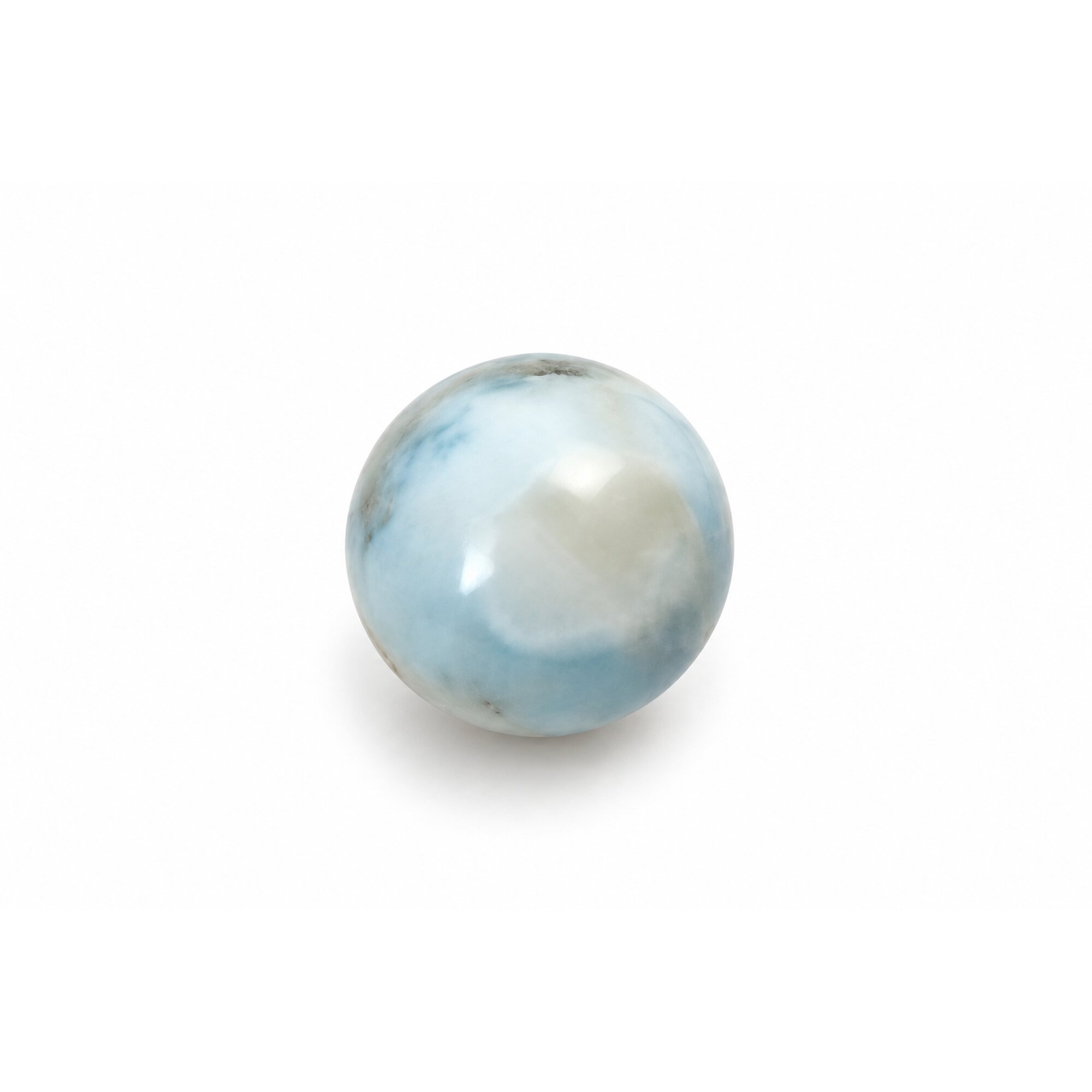 Genuine light blue Dominican Larimar bead 13.2mm – photo 4