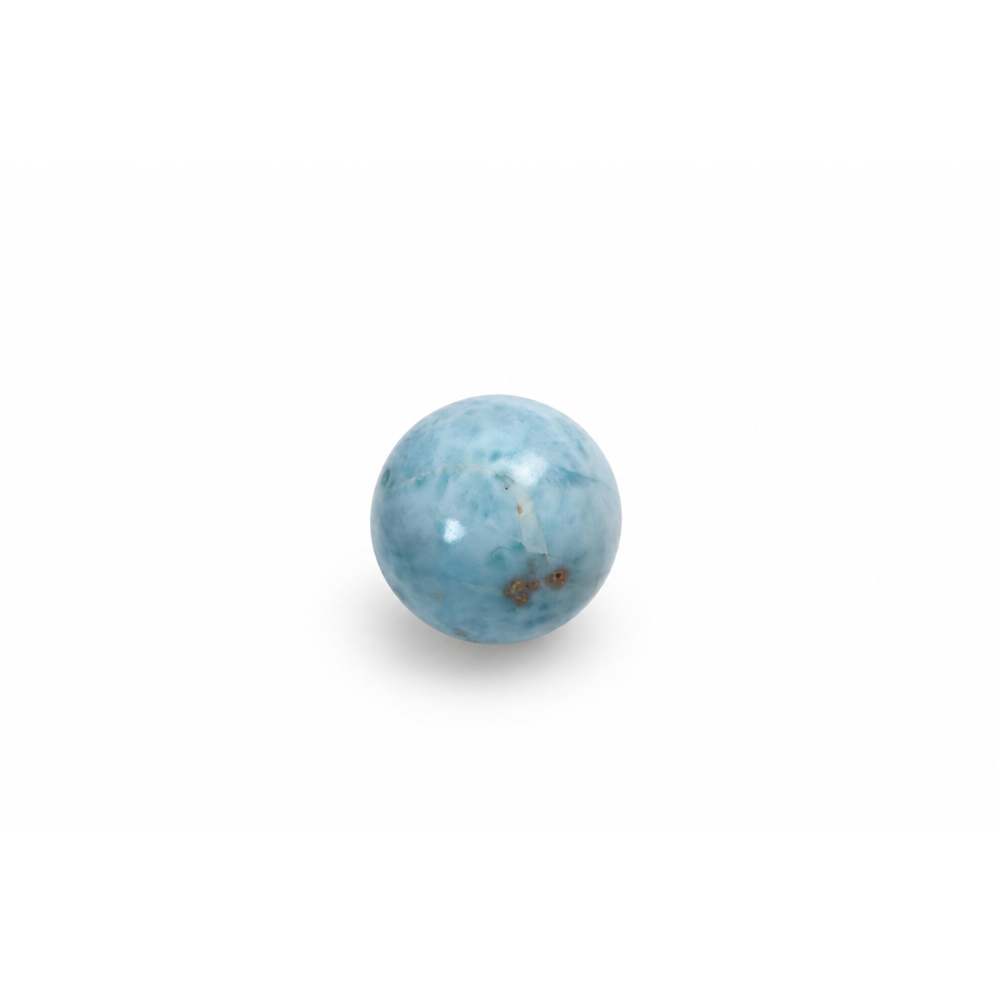 Genuine sky blue Dominican Larimar bead 15.8mm – photo 3