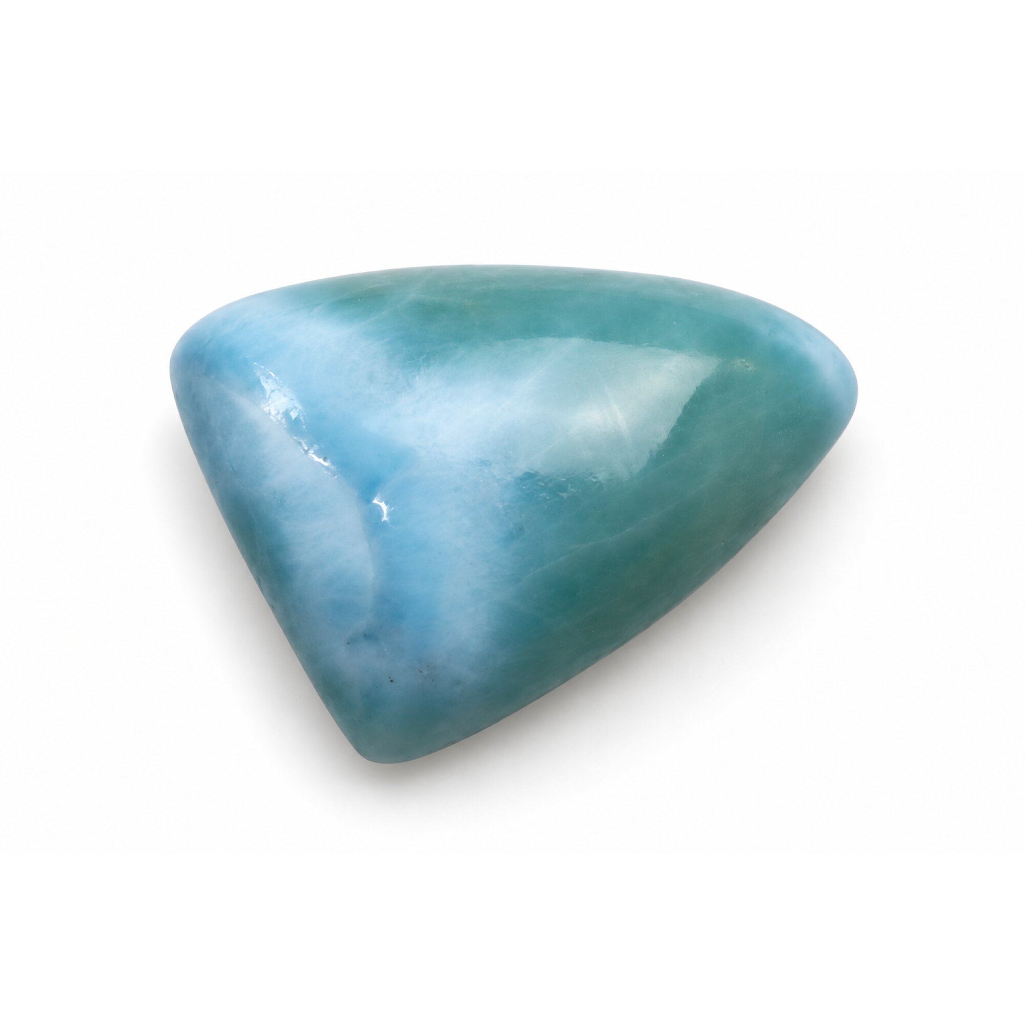 Genuine handcrafted ocean blue Dominican Larimar cabochon 21mm – photo 3
