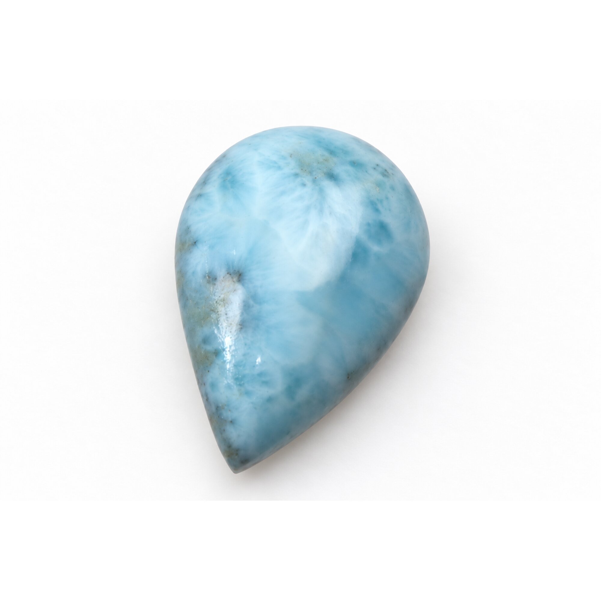 Authentic light blue Dominican Larimar cabochon 26mm – photo 4
