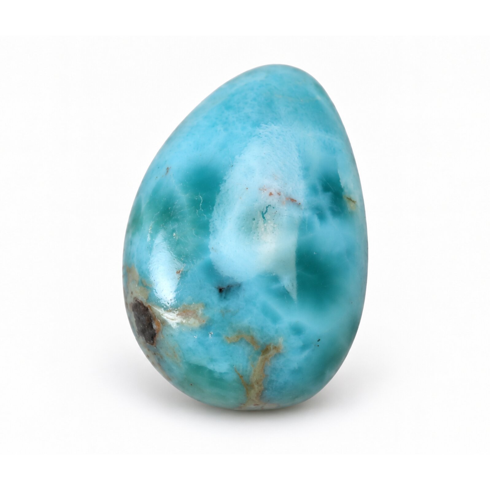 Authentic green blue Dominican Larimar cabochon 28mm