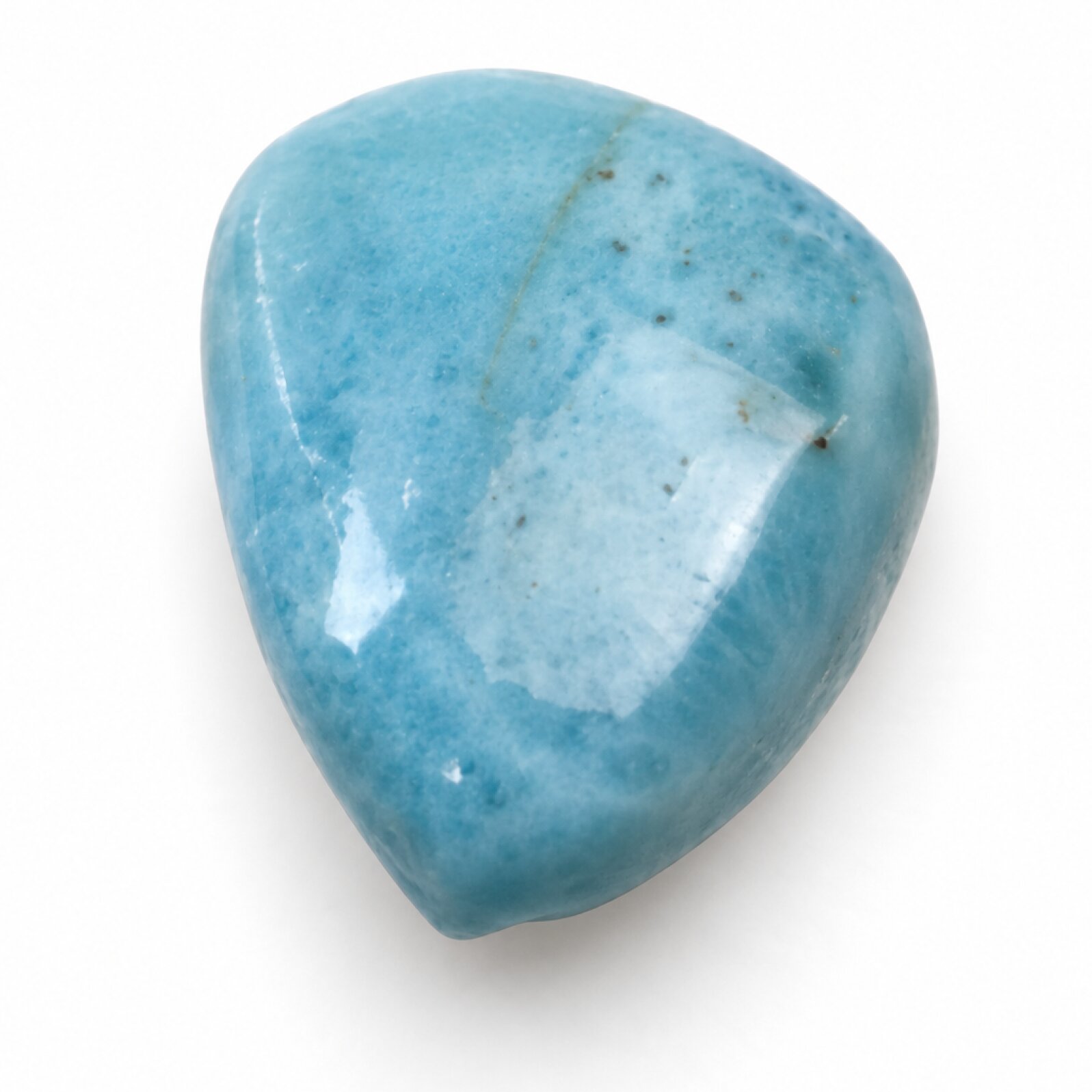 Genuine sky blue Dominican Larimar cabochon 15mm