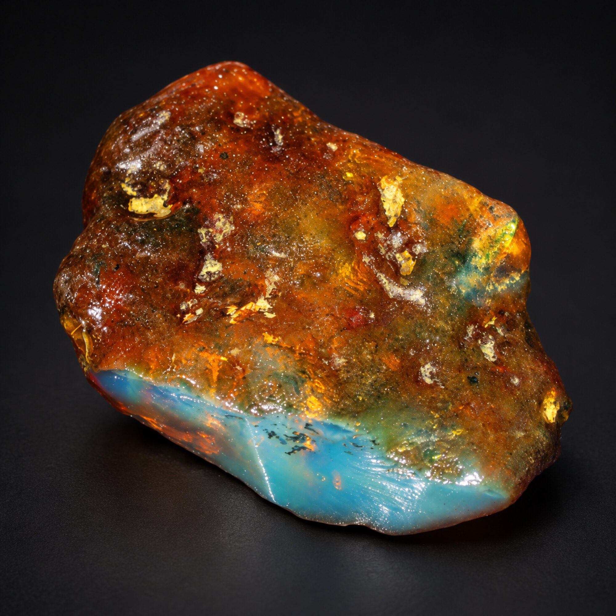 Authentic sky blue rough specimen Dominican amber 11.9g – photo 11