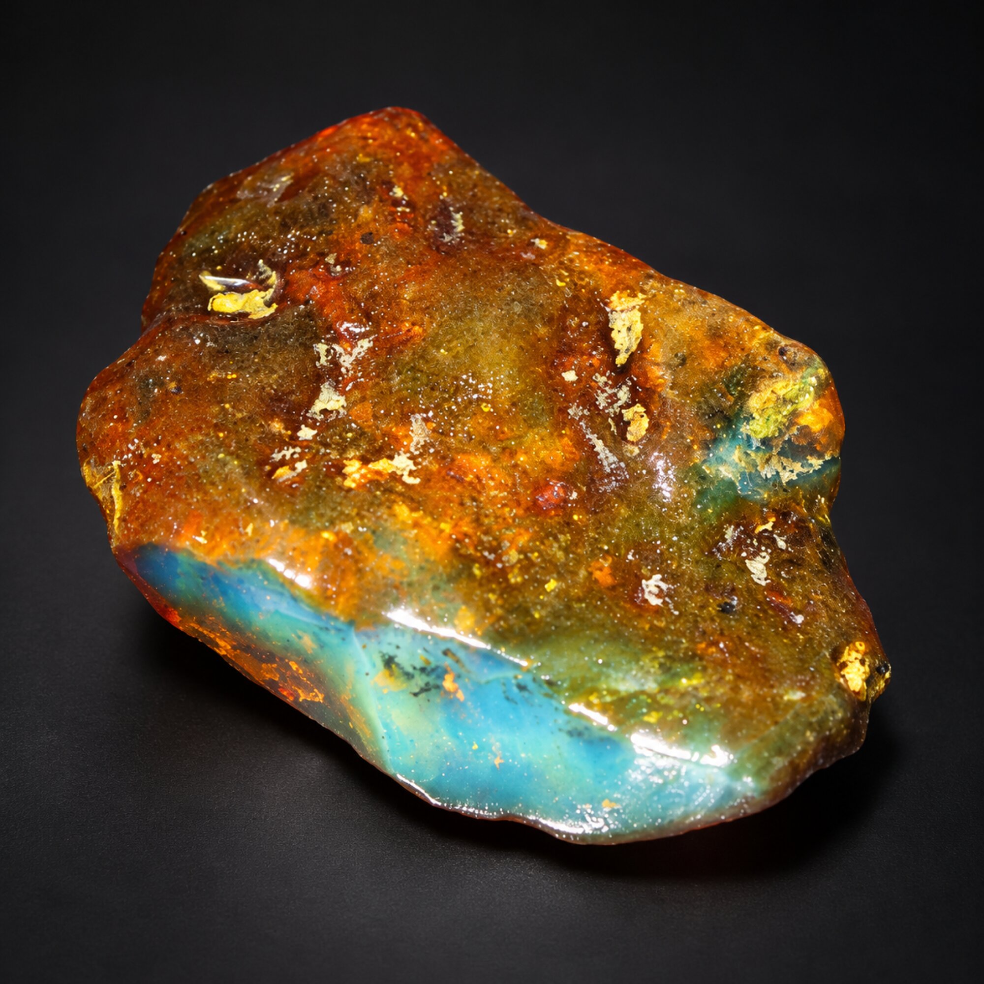 Authentic sky blue rough specimen Dominican amber 11.9g – photo 12