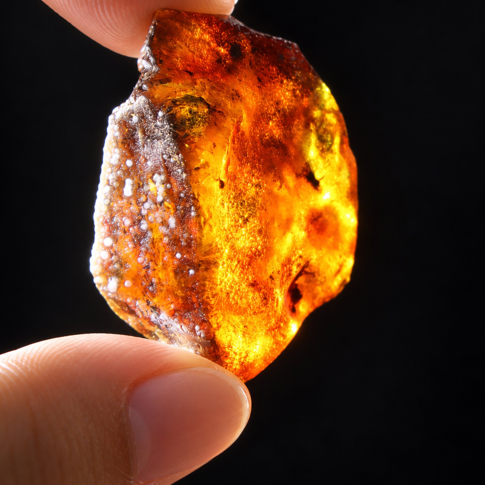 Authentic sky blue rough specimen Dominican amber 11.9g – photo 17