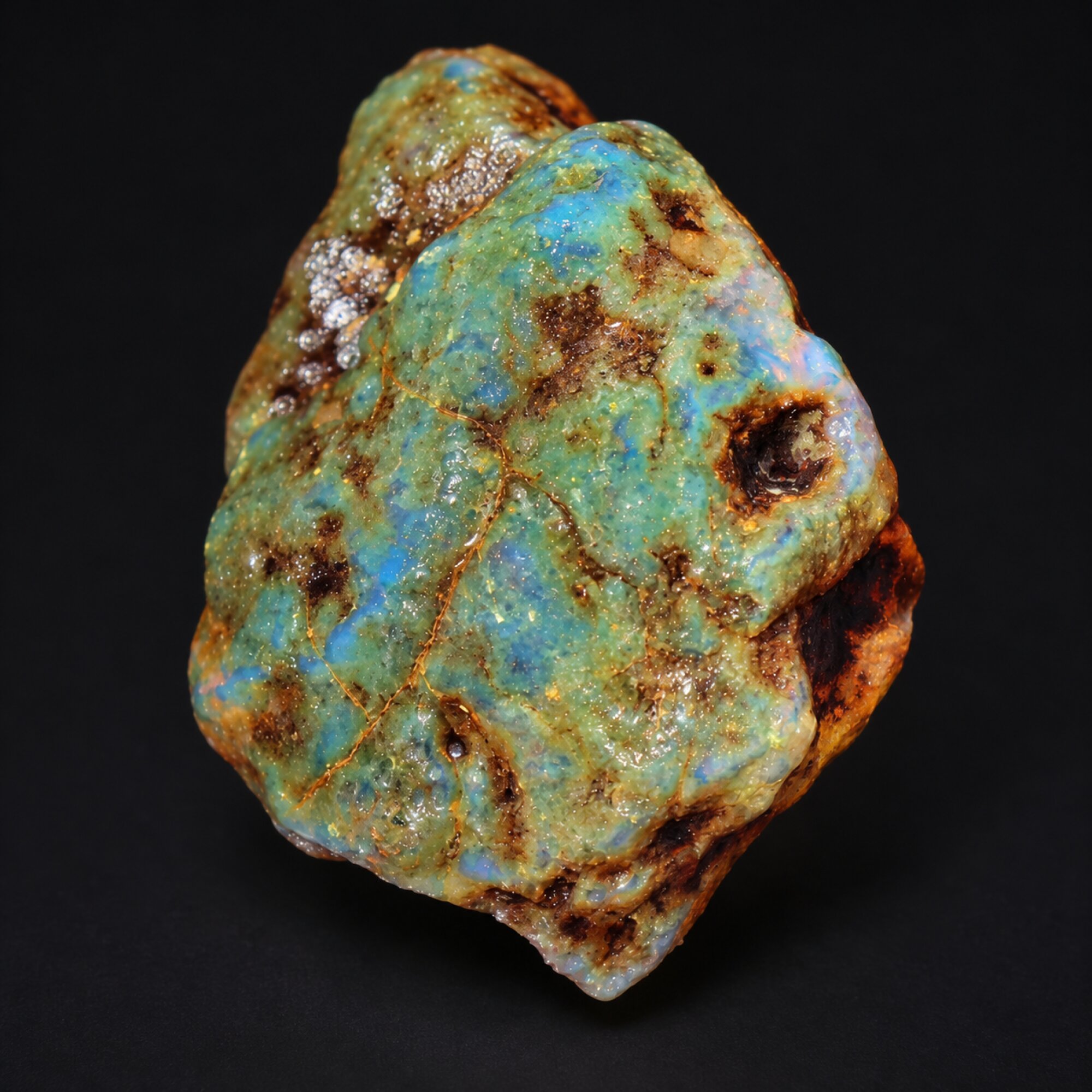 Earth mined green blue rough specimen Dominican amber 24g – photo 2